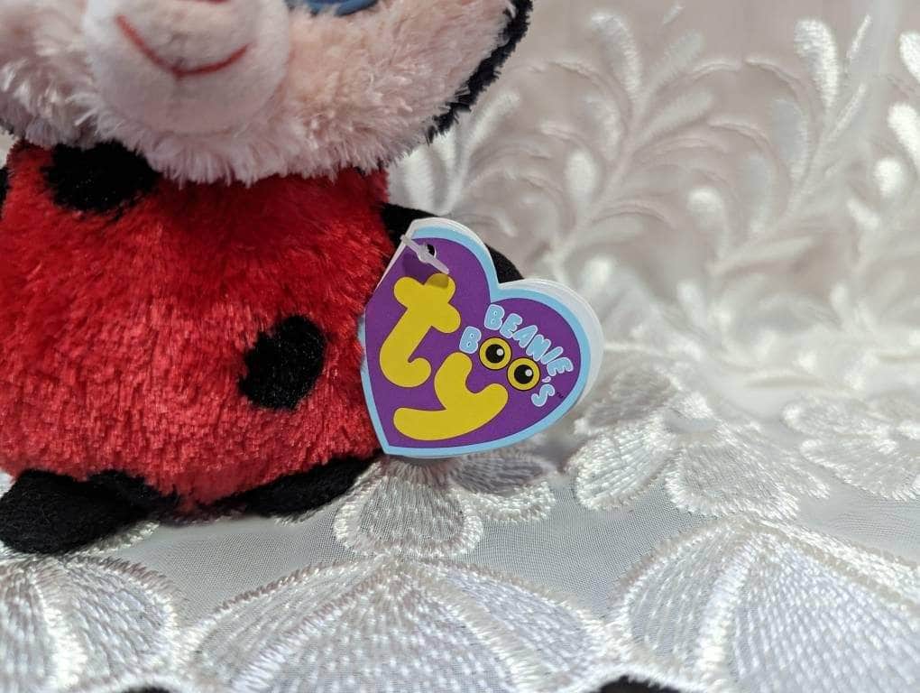 Ty Beanie Boo - Bugsy The Ladybug - First Generation Purple Tag (6in) - Vintage Beanies Canada