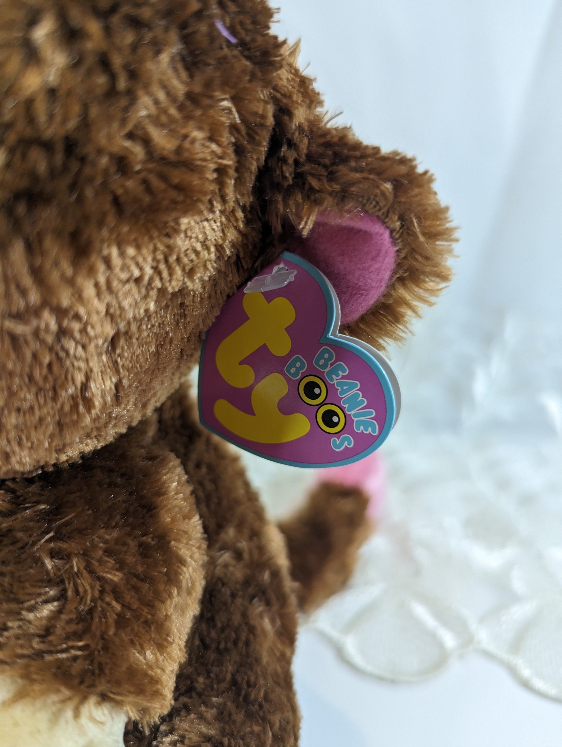 Ty Beanie Boo - Casanova the monkey (9in) First Gen Purple Tag - Vintage Beanies Canada