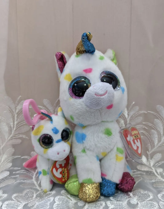 Ty Beanie Boo + Clip - Harmonie The Unicorn Lot (Sold As Set) - Vintage Beanies Canada