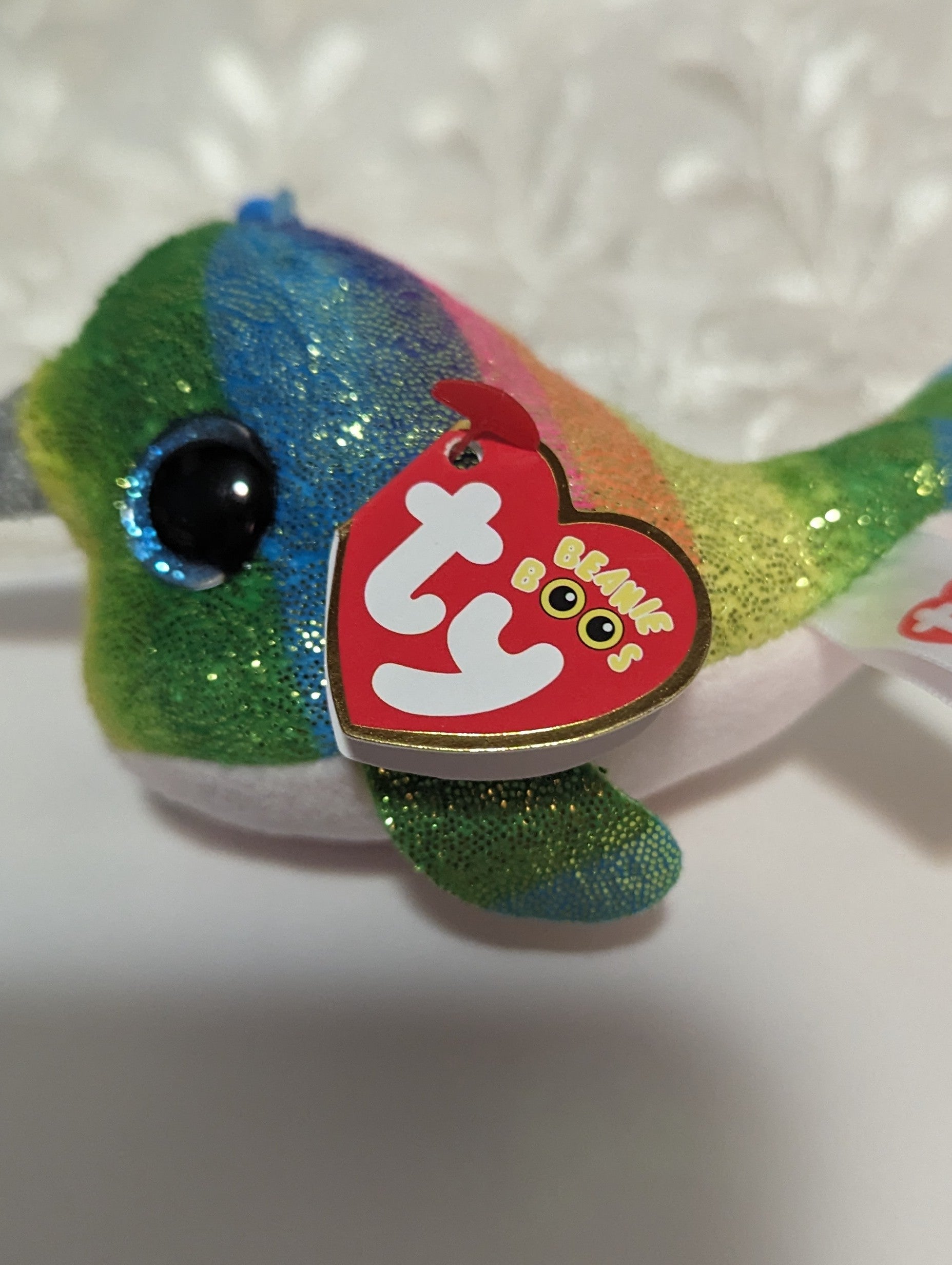 Ty Beanie Boo clips - Nori The Narwhal (4in) - Vintage Beanies Canada