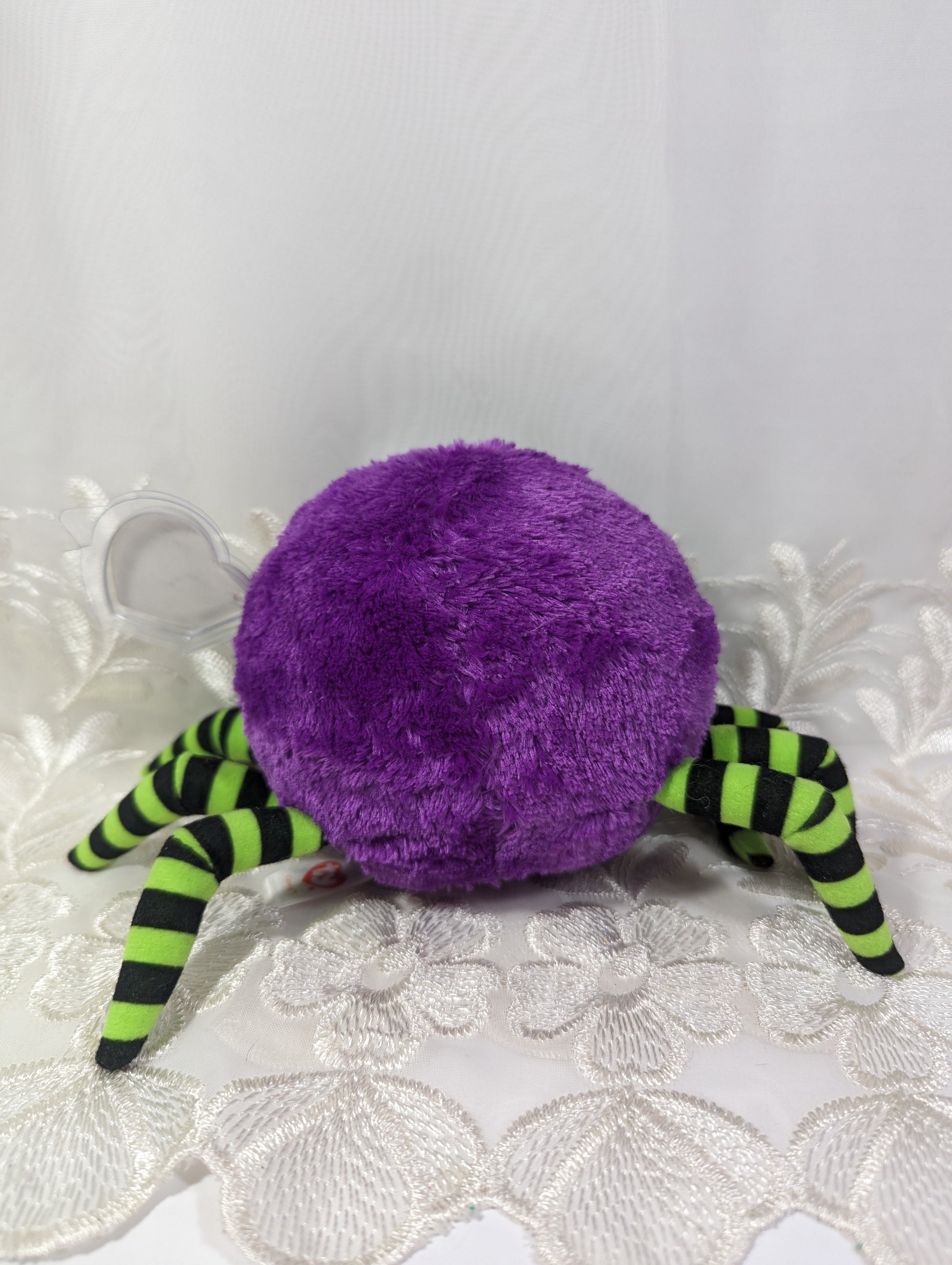 Ty Beanie Boo - Crawly The Purple Spider (6in) Creased Tag - Vintage Beanies Canada