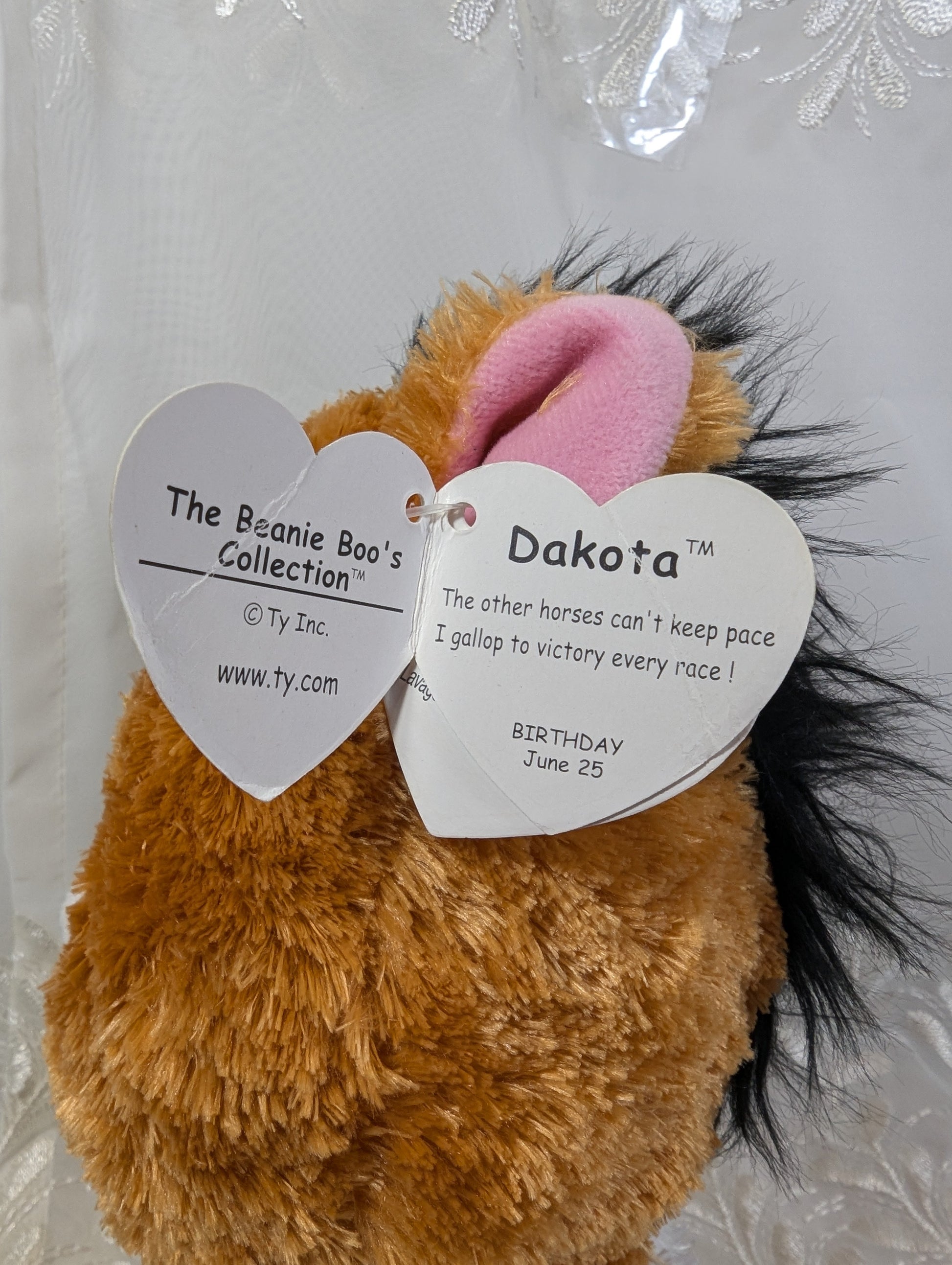 Ty Beanie Boo - Dakota The Horse (9in) First Gen, Purple Tag - Non - mint Tag - Vintage Beanies Canada