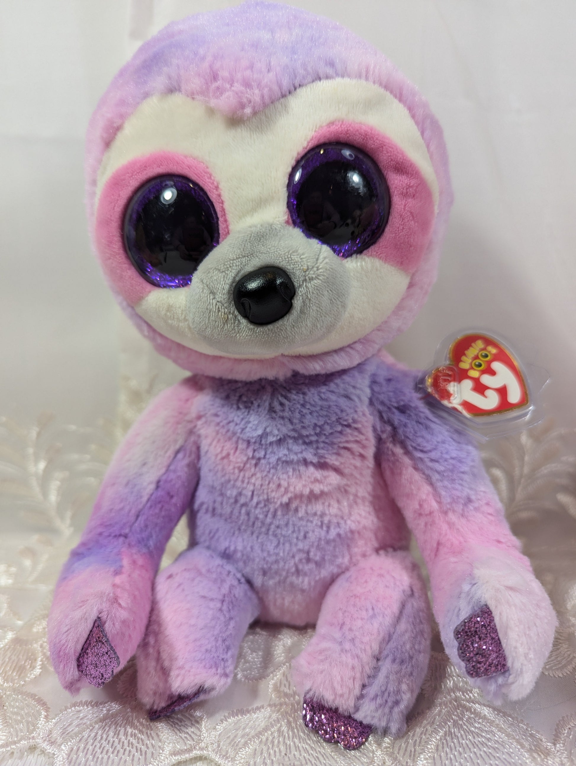 Ty Beanie Boo - Dreamy The Purple Sloth (9 in) Non - mint Tag - Vintage Beanies Canada