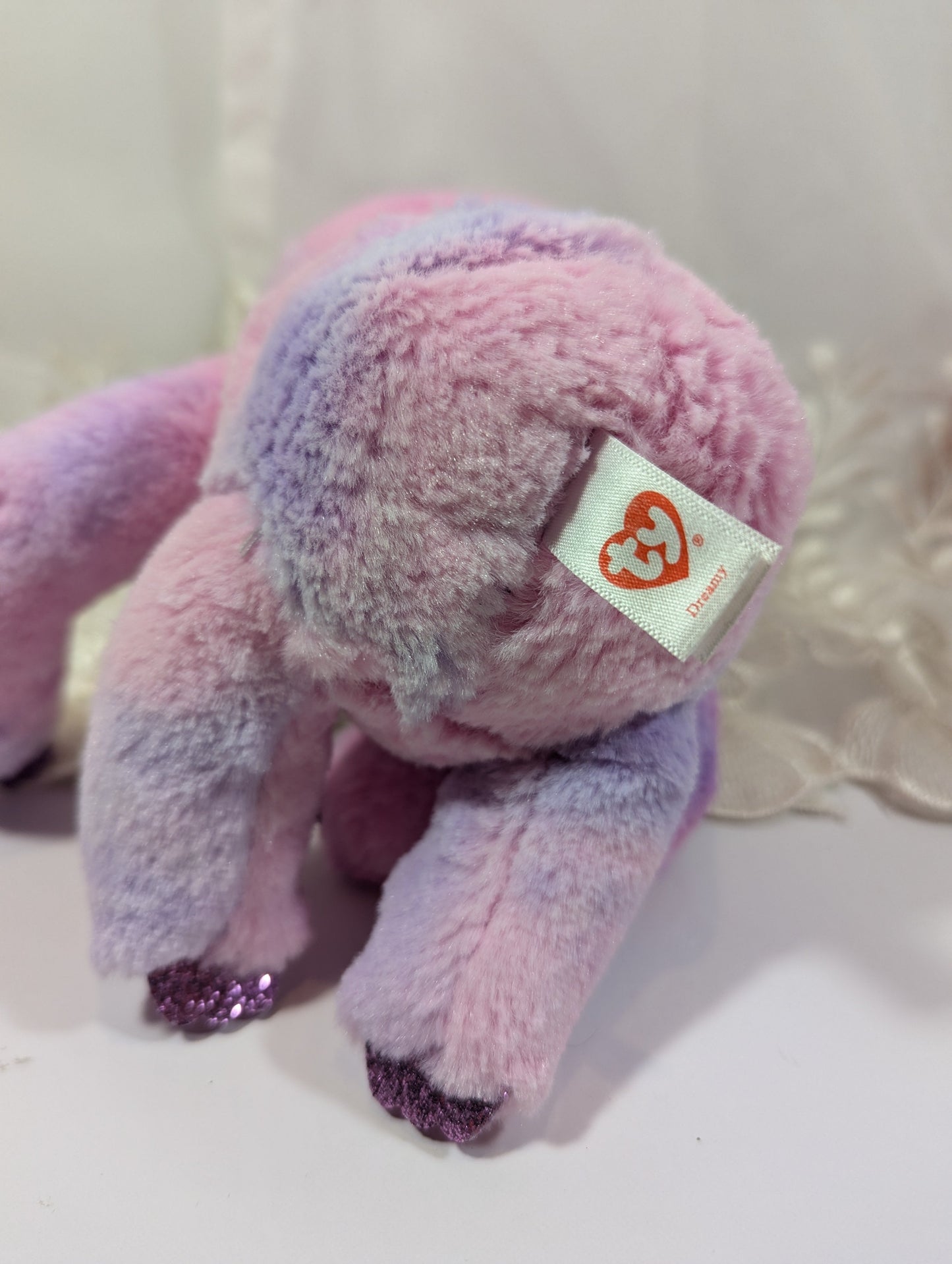 Ty Beanie Boo - Dreamy The Purple Sloth (9 in) Non - mint Tag - Vintage Beanies Canada