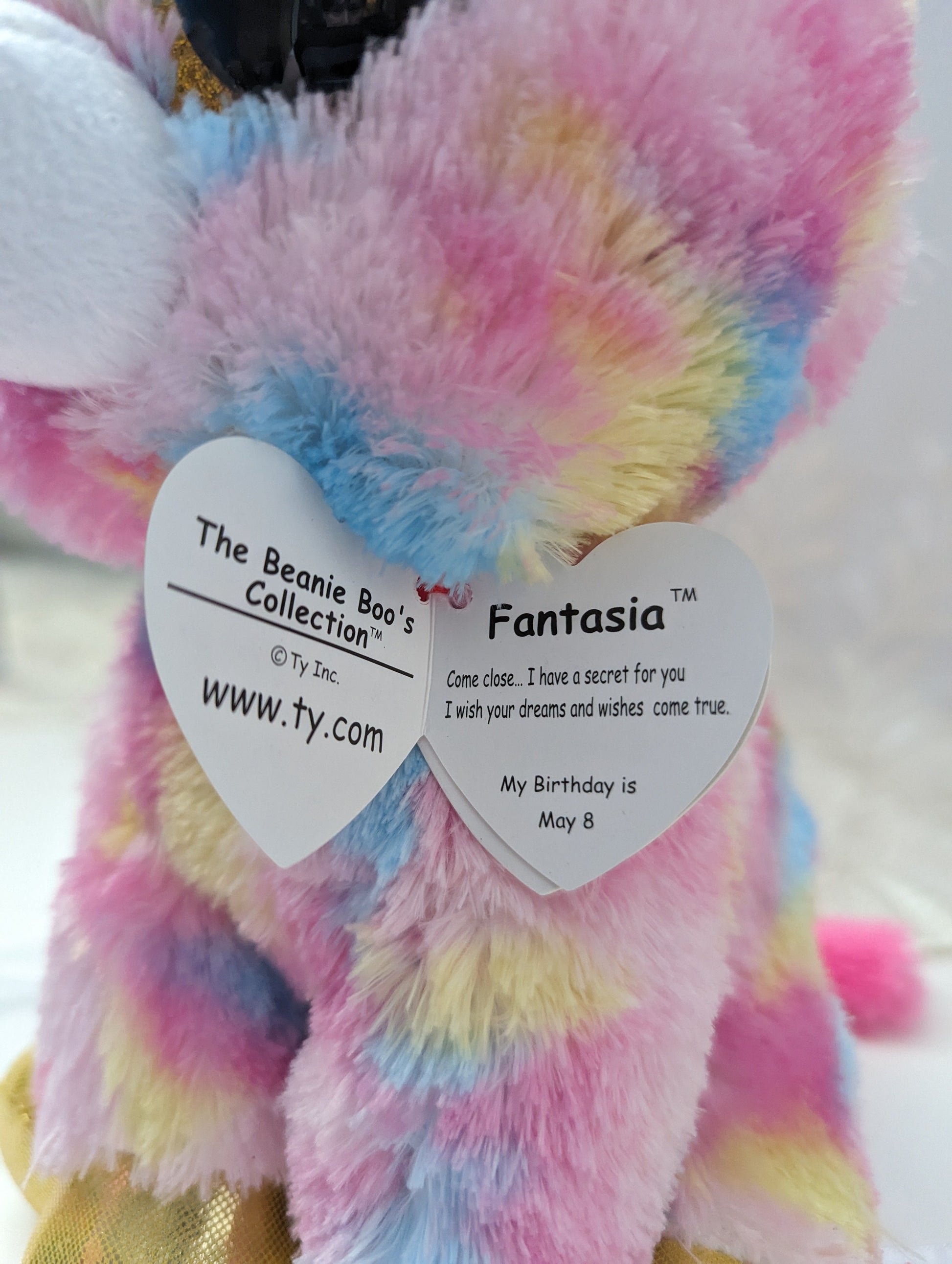 Ty Beanie Boo - Fantasia The Unicorn (9in) - Vintage Beanies Canada