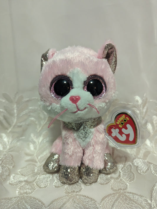 Ty Beanie Boo - Fiona The Pink Cat (6in) - Vintage Beanies Canada
