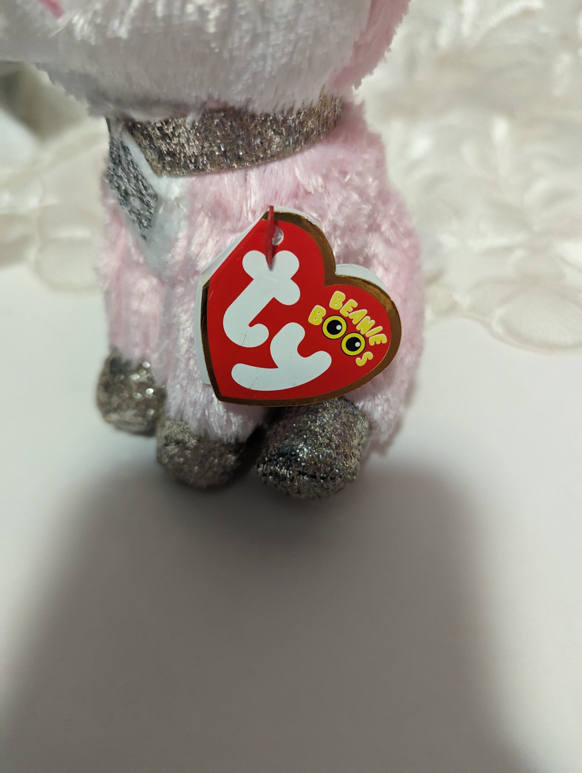 Ty Beanie Boo - Fiona The Pink Cat (6in) - Vintage Beanies Canada