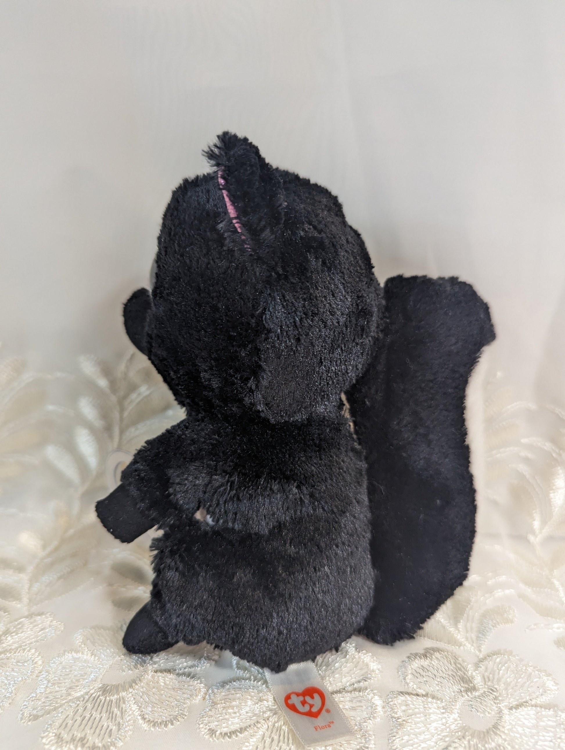 Ty Beanie Boo - Flora The Skunk (6in) Scuffed Eyes - Vintage Beanies Canada