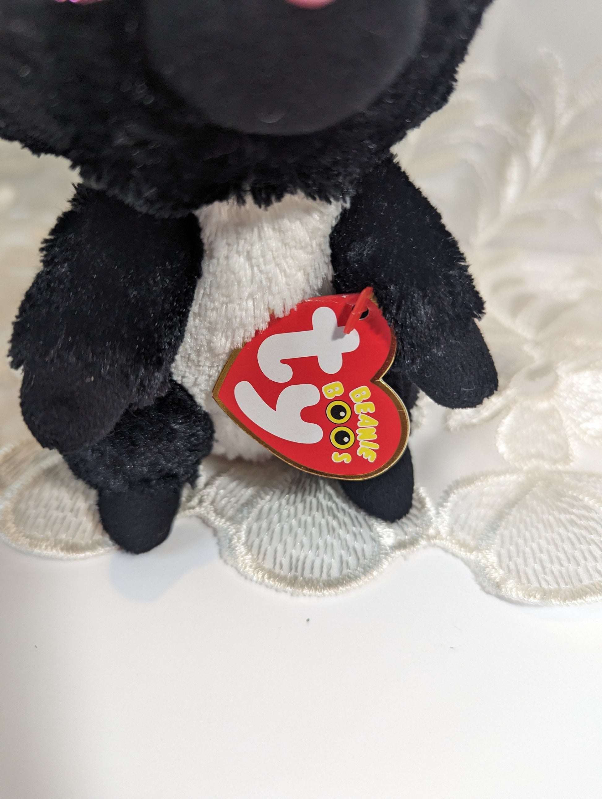 Ty Beanie Boo - Flora The Skunk (6in) Scuffed Eyes - Vintage Beanies Canada