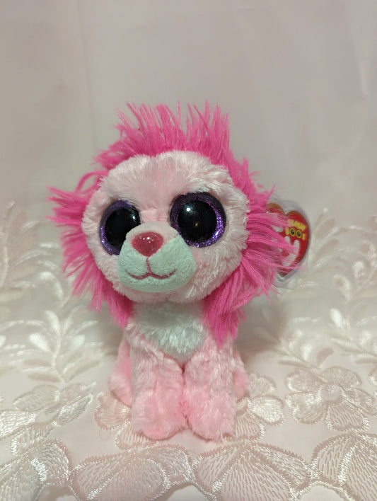 Ty Beanie Boo - Fluffy The Pink Lion (6in) - Vintage Beanies Canada
