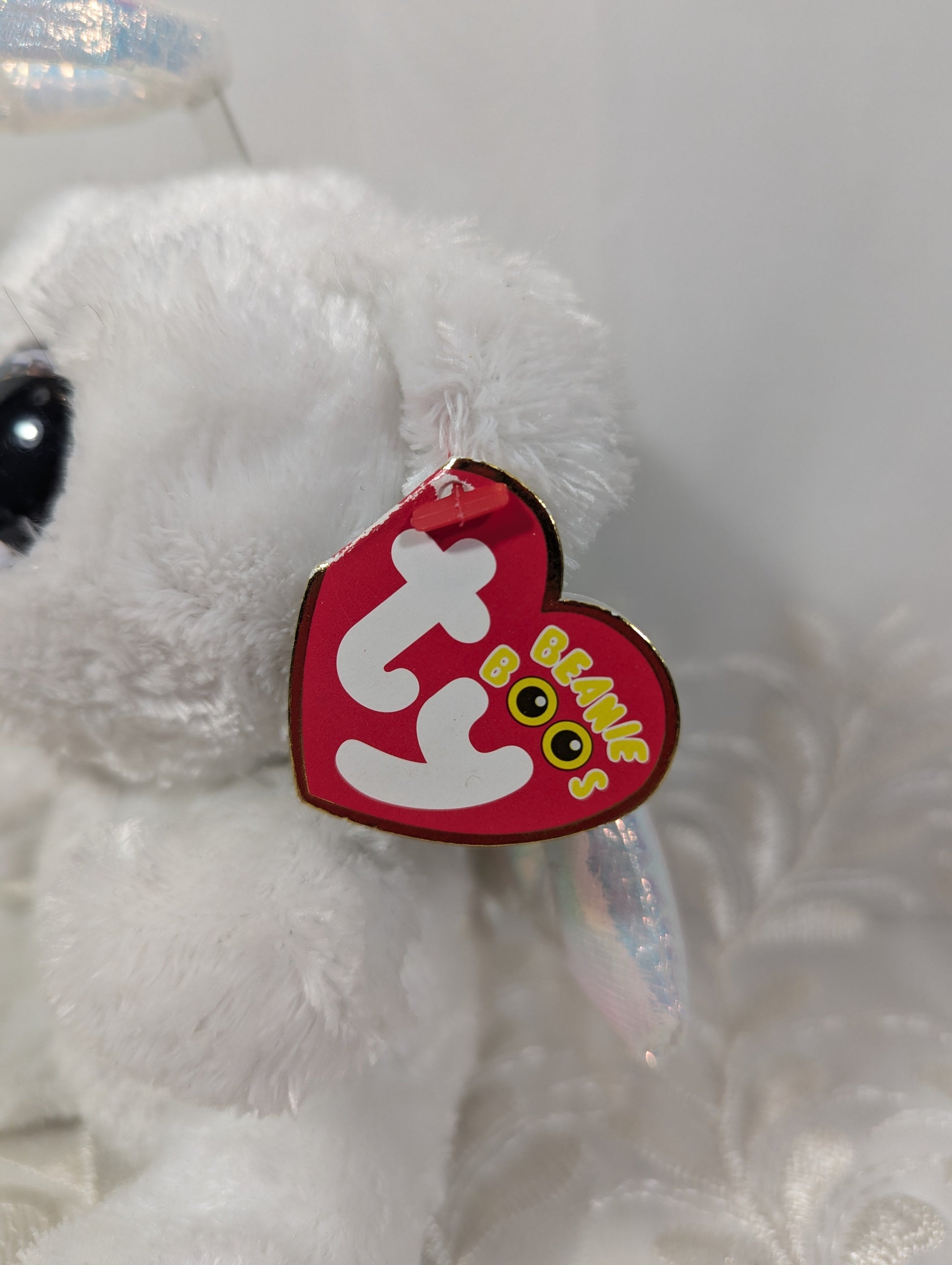 Ty Beanie Boo - Halo the Angel Bear (6in) *Rare* - Vintage Beanies Canada