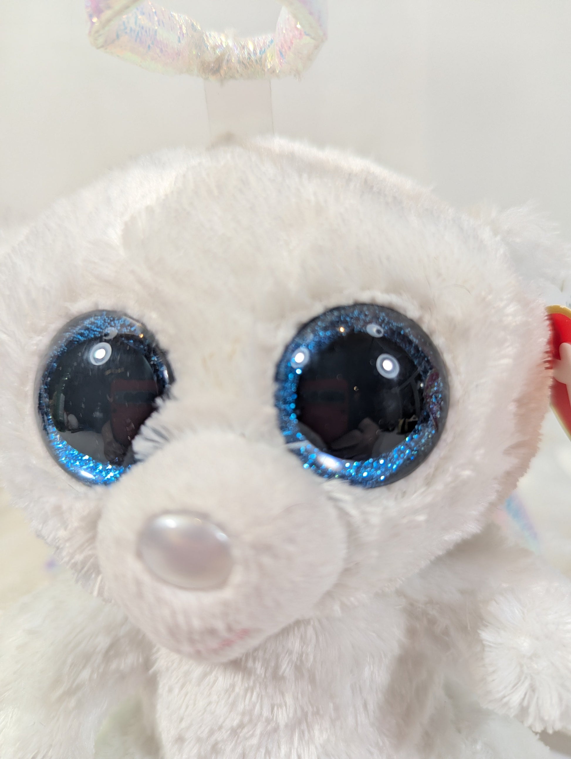 Ty Beanie Boo - Halo the Angel Bear (6in) *Rare* - Vintage Beanies Canada