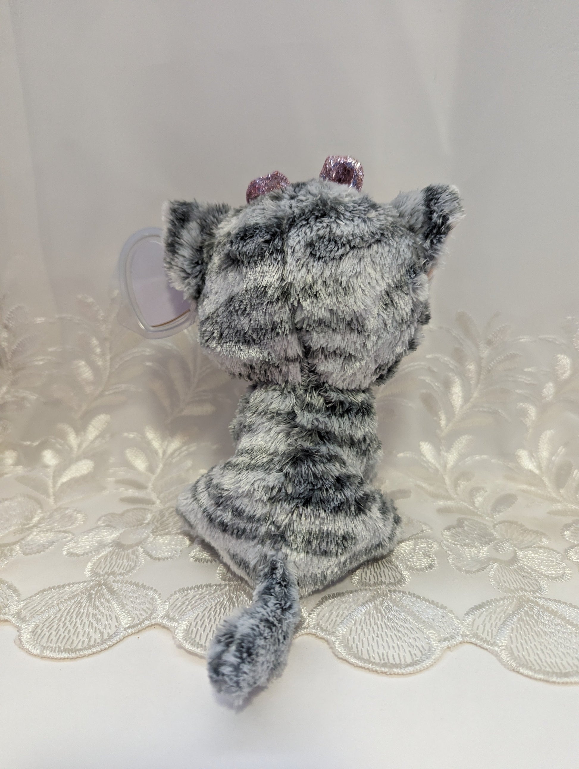 Ty Beanie Boo - Kiki The Gray Cat (6in) - Vintage Beanies Canada