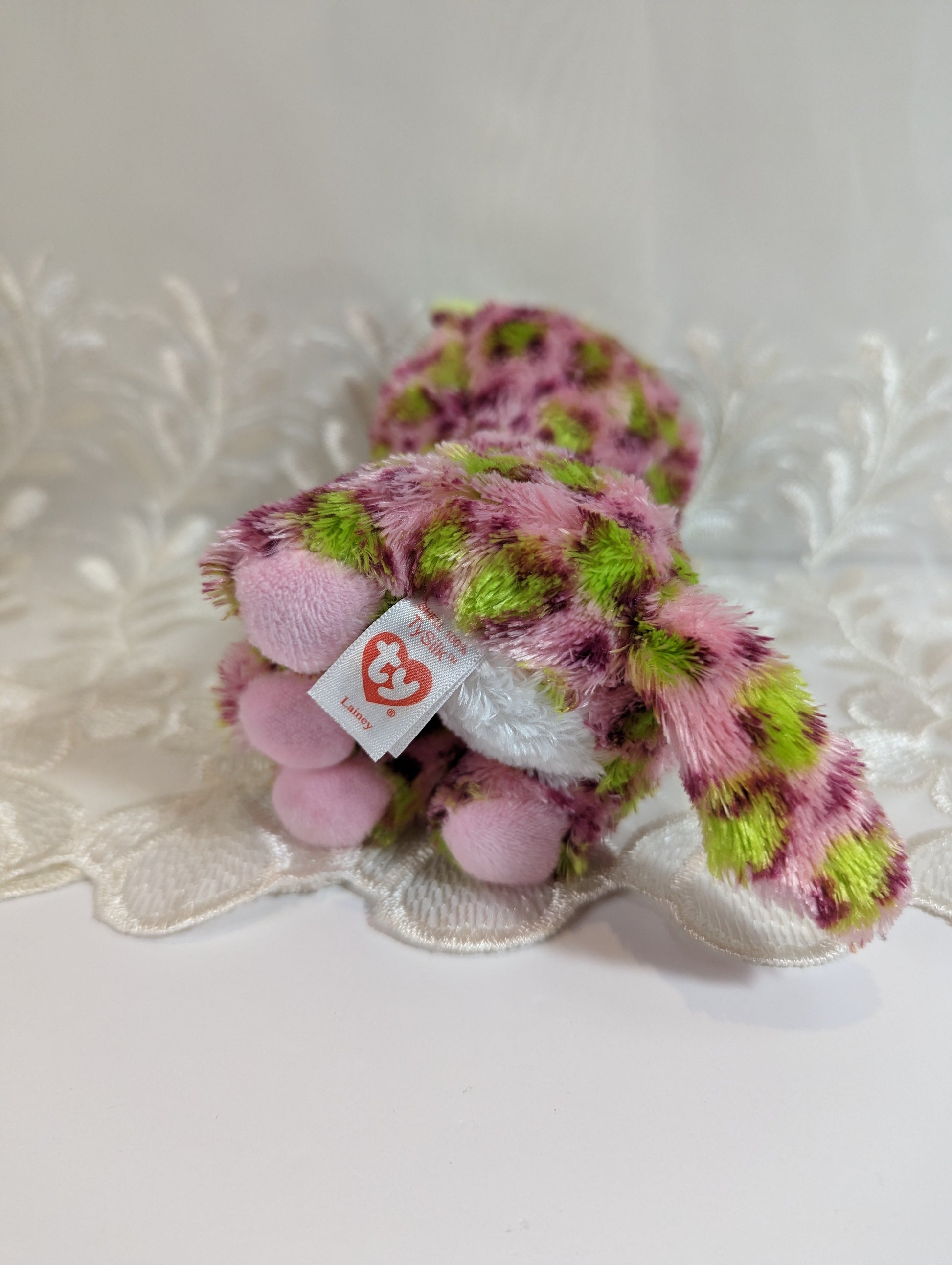 Ty Beanie Boo - Lainey The Leopard (6 in) No Tag / Scuffed Eyes - Vintage Beanies Canada