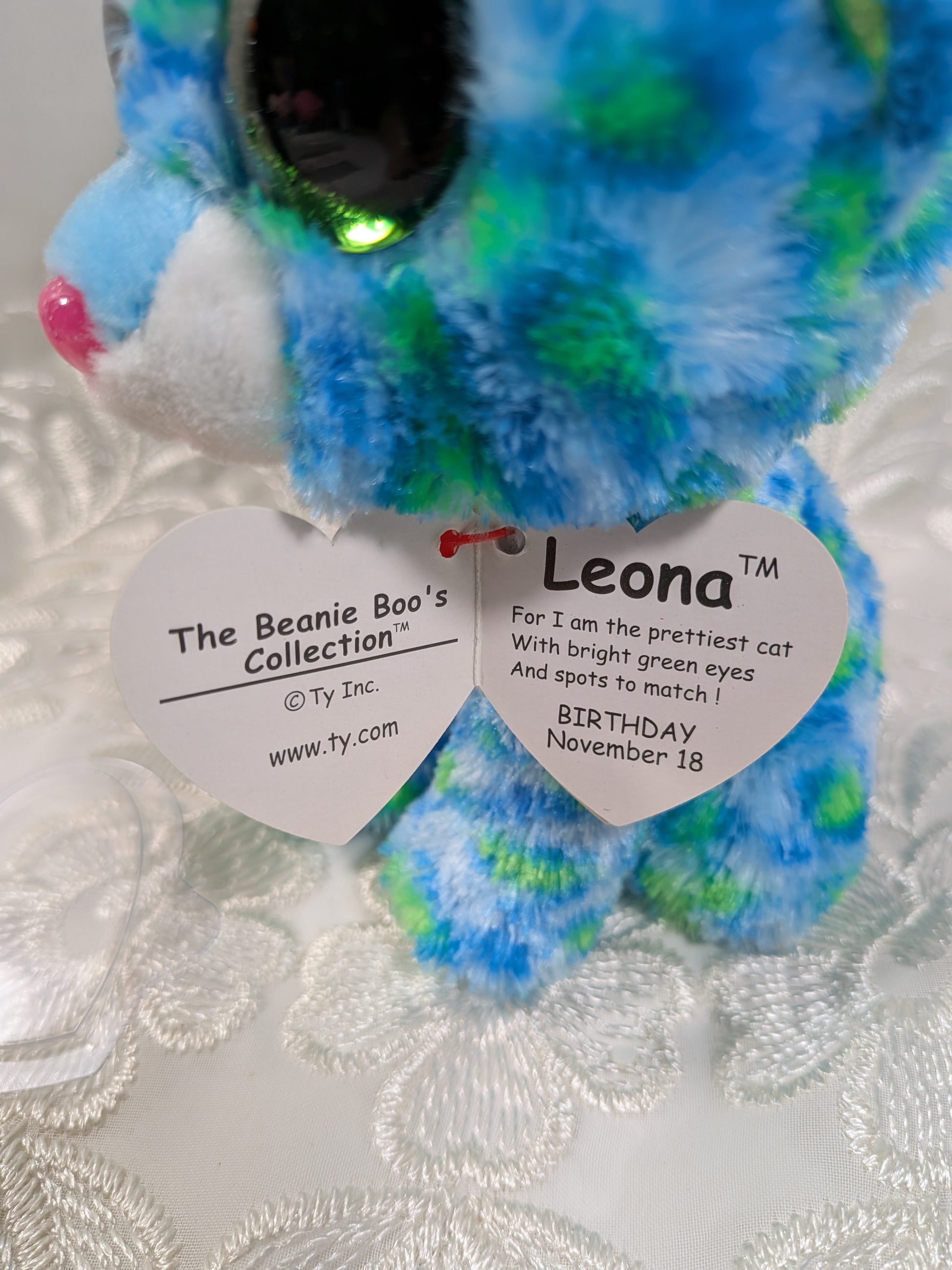 Ty Beanie Boo - Leona The Leopard (6 in) - Vintage Beanies Canada