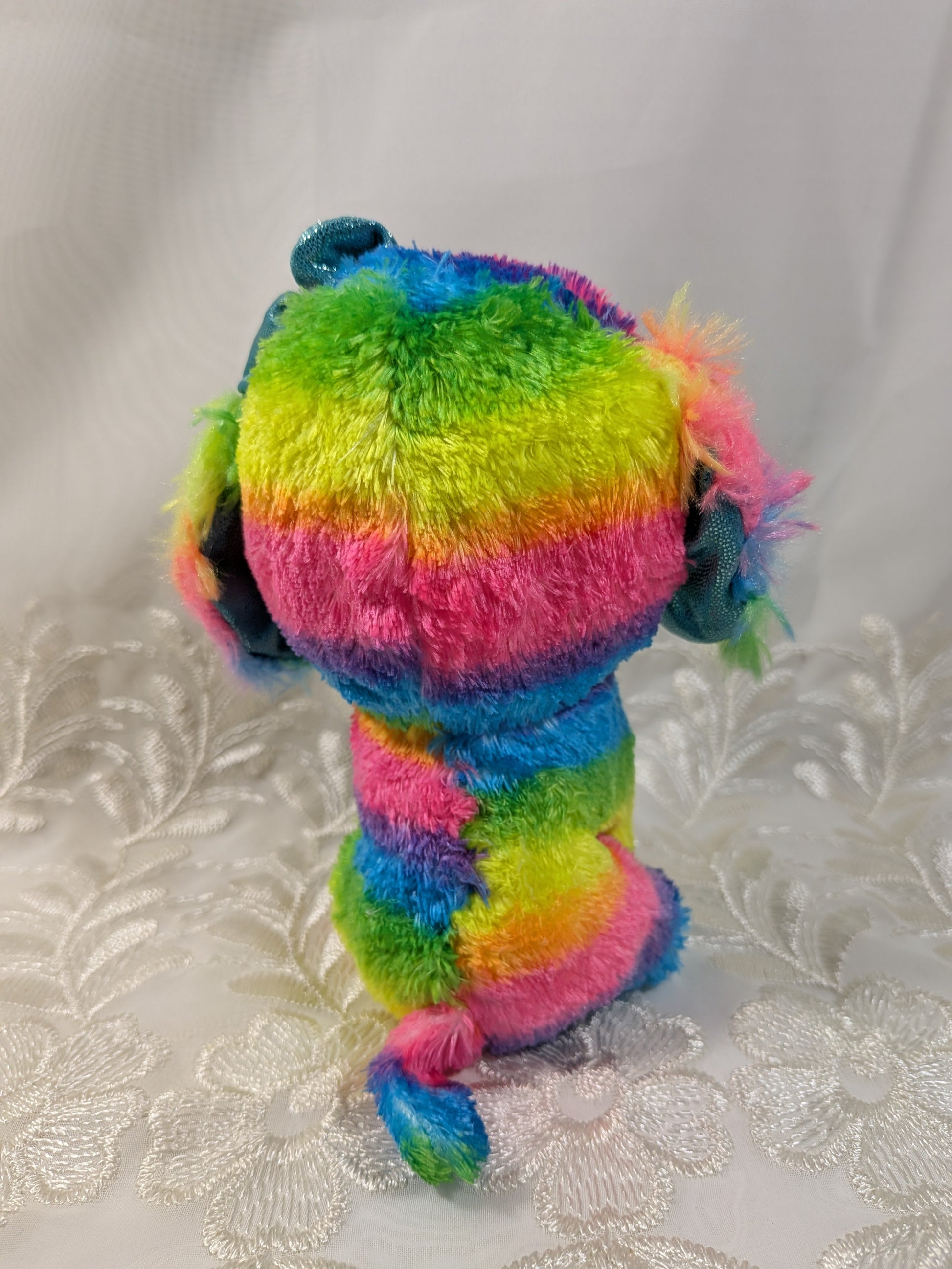 Ty Beanie boo - Lola The Rainbow Dog (6 in) Claire's exclusive (No Tag) - Vintage Beanies Canada