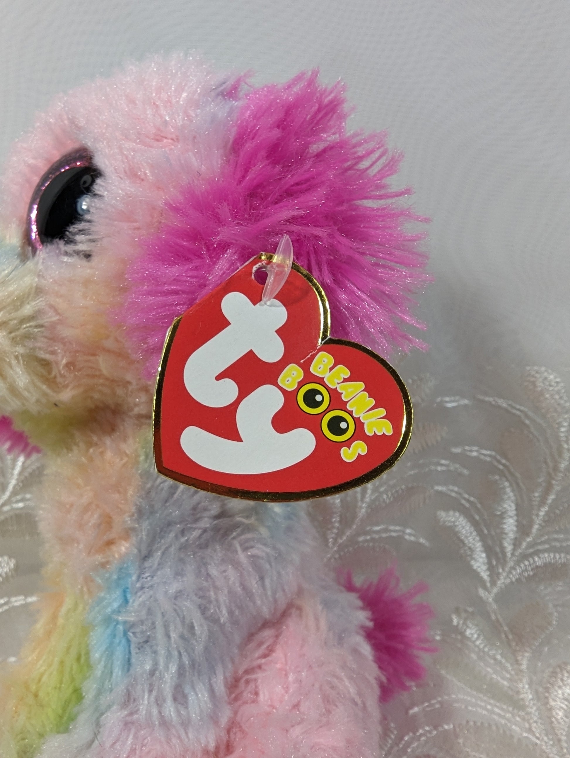 Ty Beanie Boo - Lovesy The Dog (6in) Justice Exclusive *Rare* Non - Mint Tag - Vintage Beanies Canada