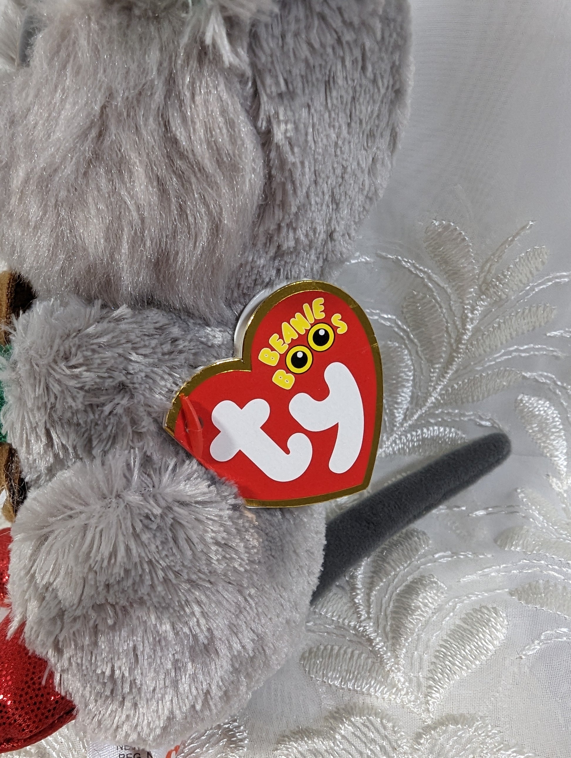 Ty Beanie Boo - MAC The Mouse With Gingerbread Man (6in) - Vintage Beanies Canada