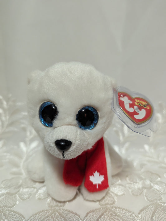 Ty Beanie Boo - Nanook Nanuq The Polar Bear (6in) Canadian Exclusive - Non-mint Tag - Vintage Beanies Canada