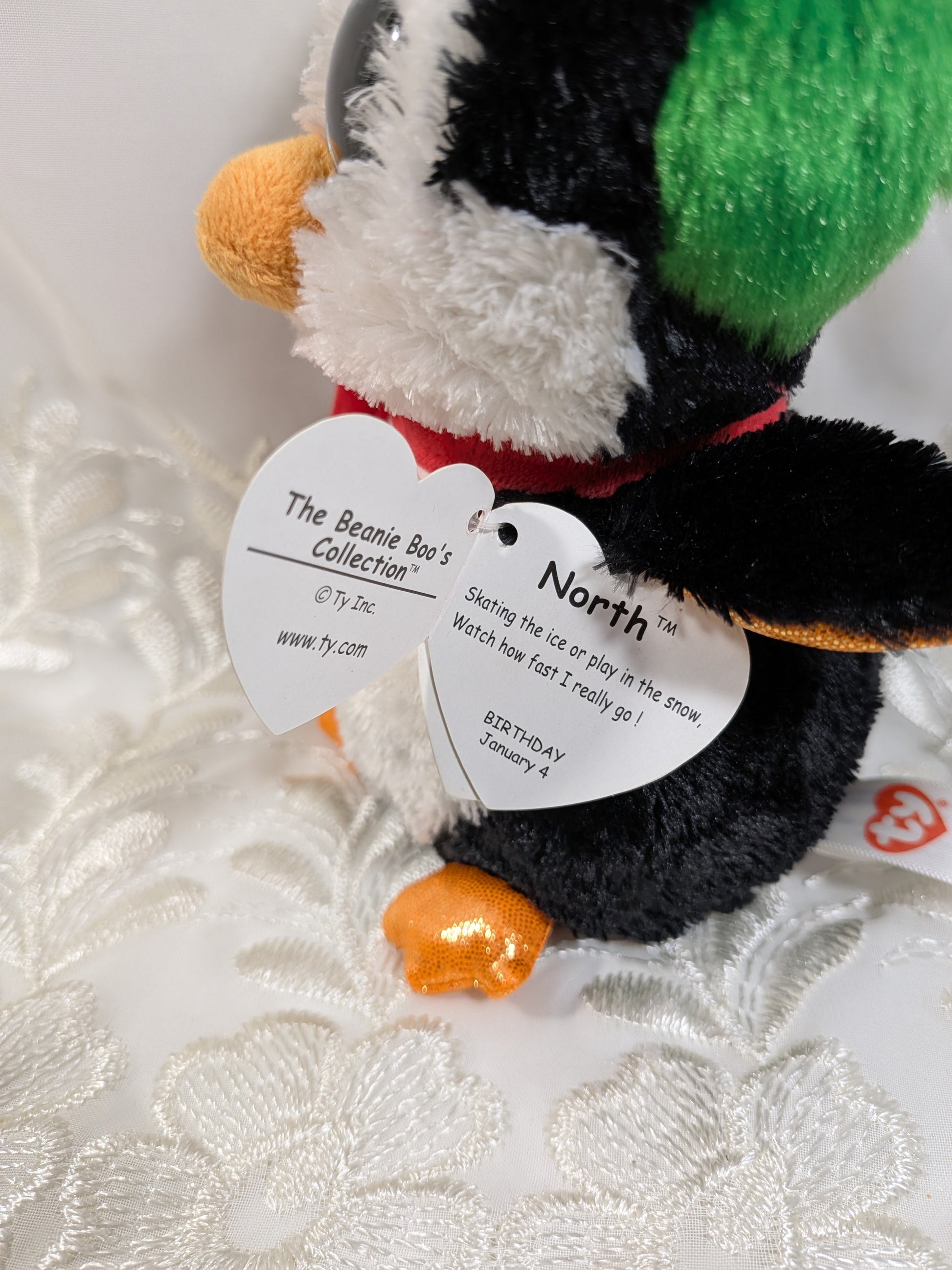 Ty Beanie Boo - North The Penguin (6in) - Vintage Beanies Canada