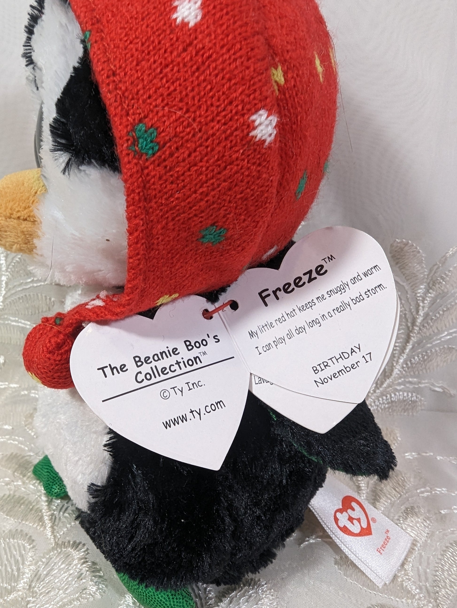Ty Beanie Boo - North The Penguin (6in) Non - mint Hang Tag - Vintage Beanies Canada