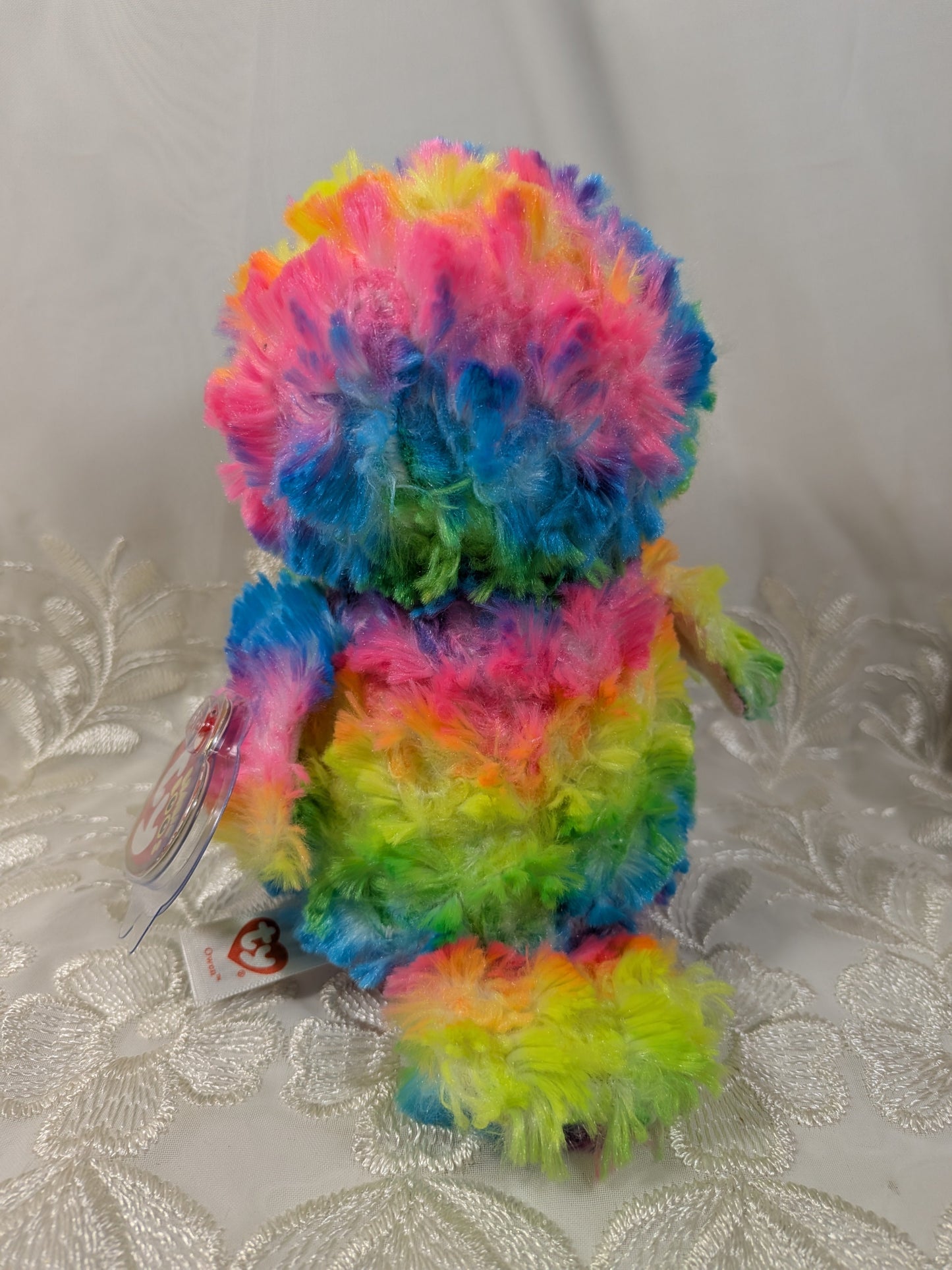 Ty Beanie Boo - Owen The Rainbow Owl (6in) - Vintage Beanies Canada