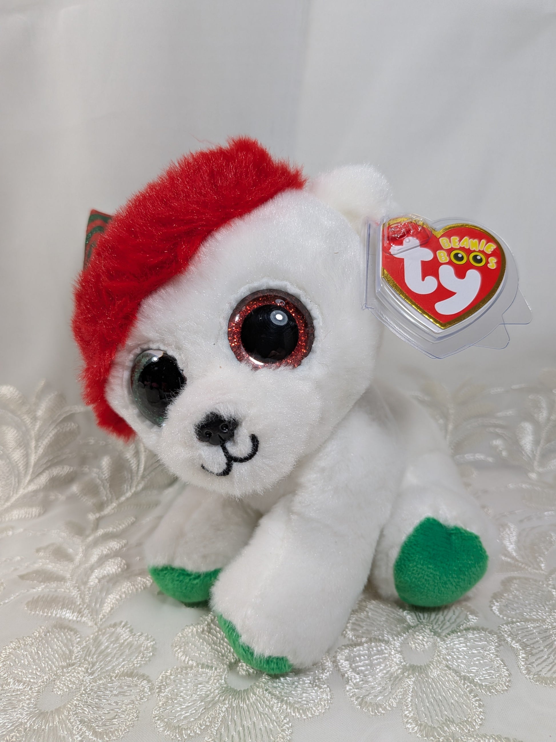 Ty Beanie Boo - Paxton The Christmas Bear (6in) - Vintage Beanies Canada