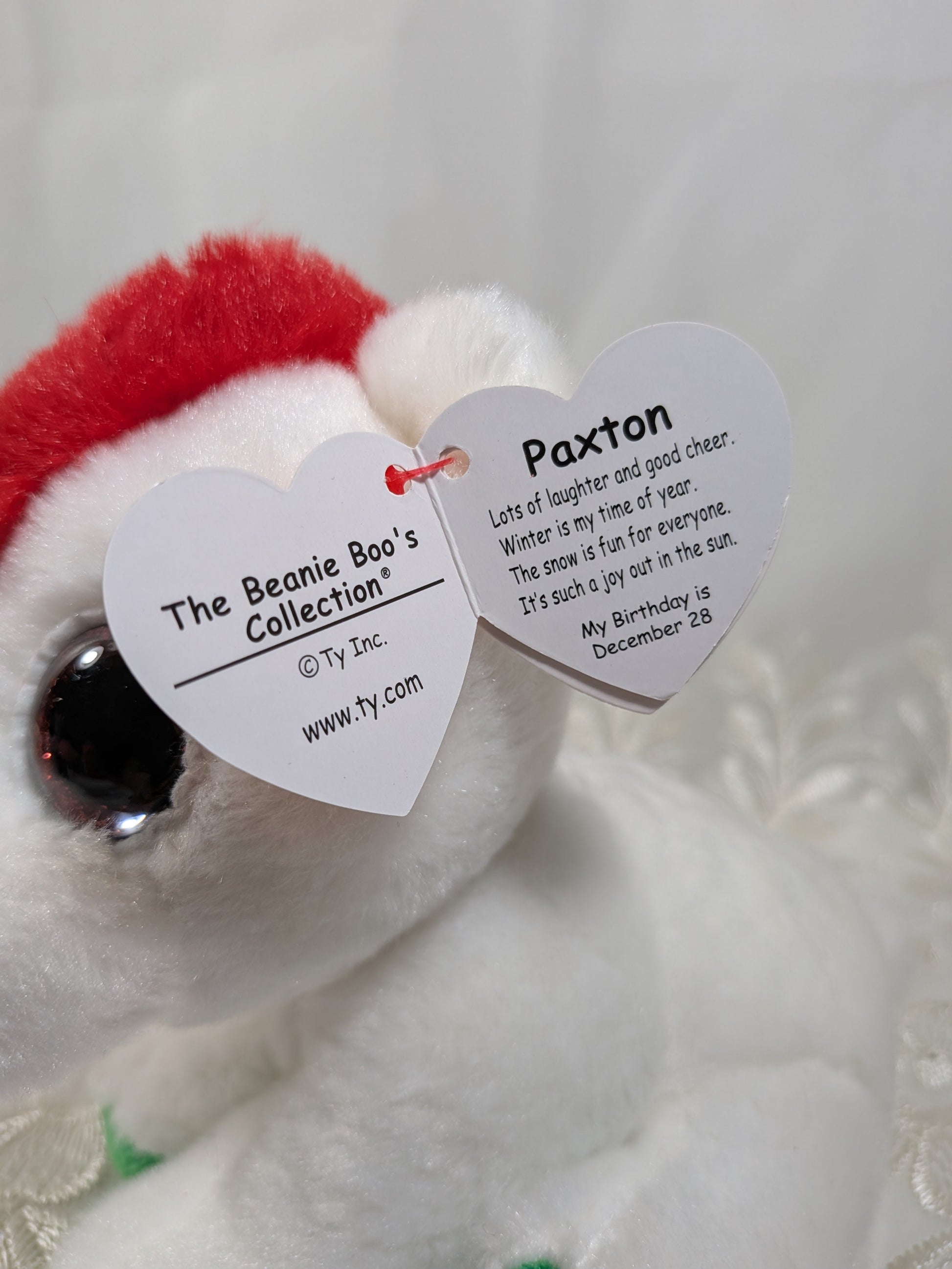 Ty Beanie Boo - Paxton The Christmas Bear (6in) - Vintage Beanies Canada