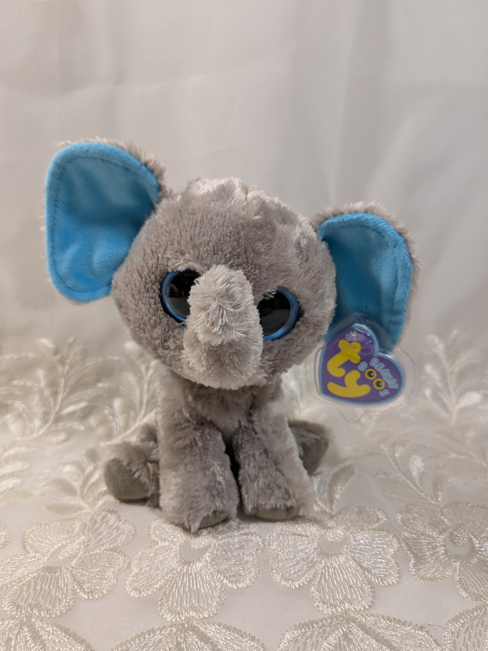 Ty Beanie Boo - Peanut The Elephant (6in) *Rare* First Generation, Purple Tag - Vintage Beanies Canada