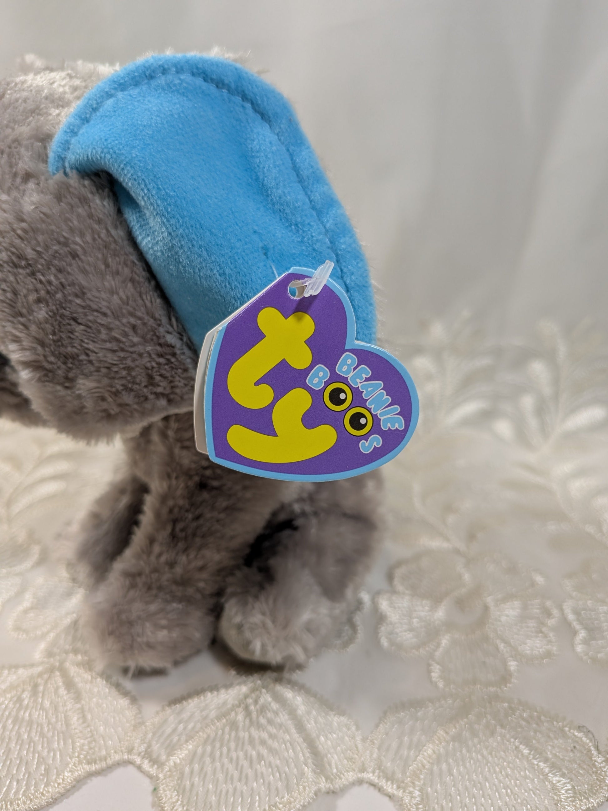 Ty Beanie Boo - Peanut The Elephant (6in) *Rare* First Generation, Purple Tag - Vintage Beanies Canada