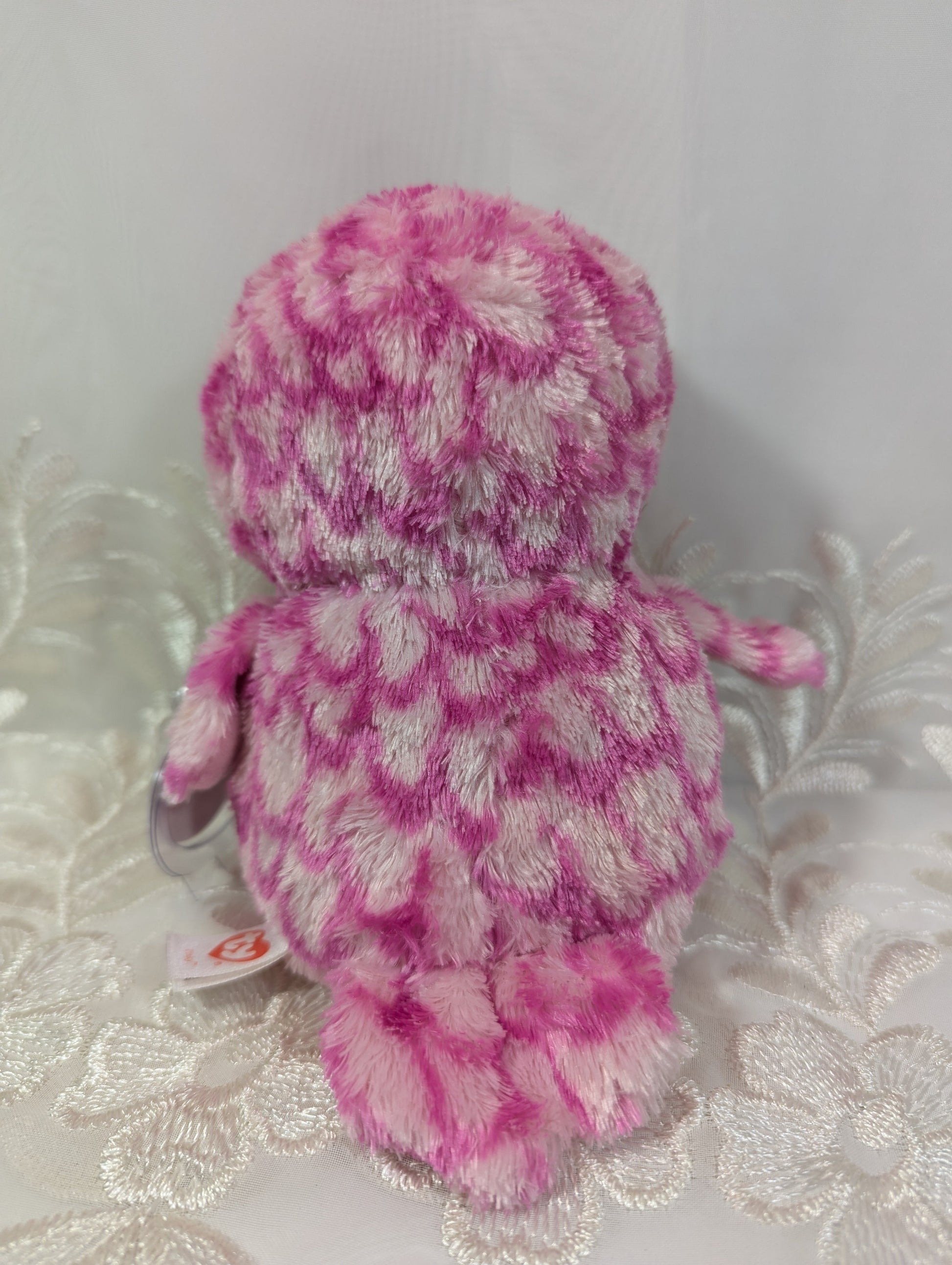 Ty Beanie Boo - Pinky The Pink Owl (6in) Near Mint Tag - Vintage Beanies Canada