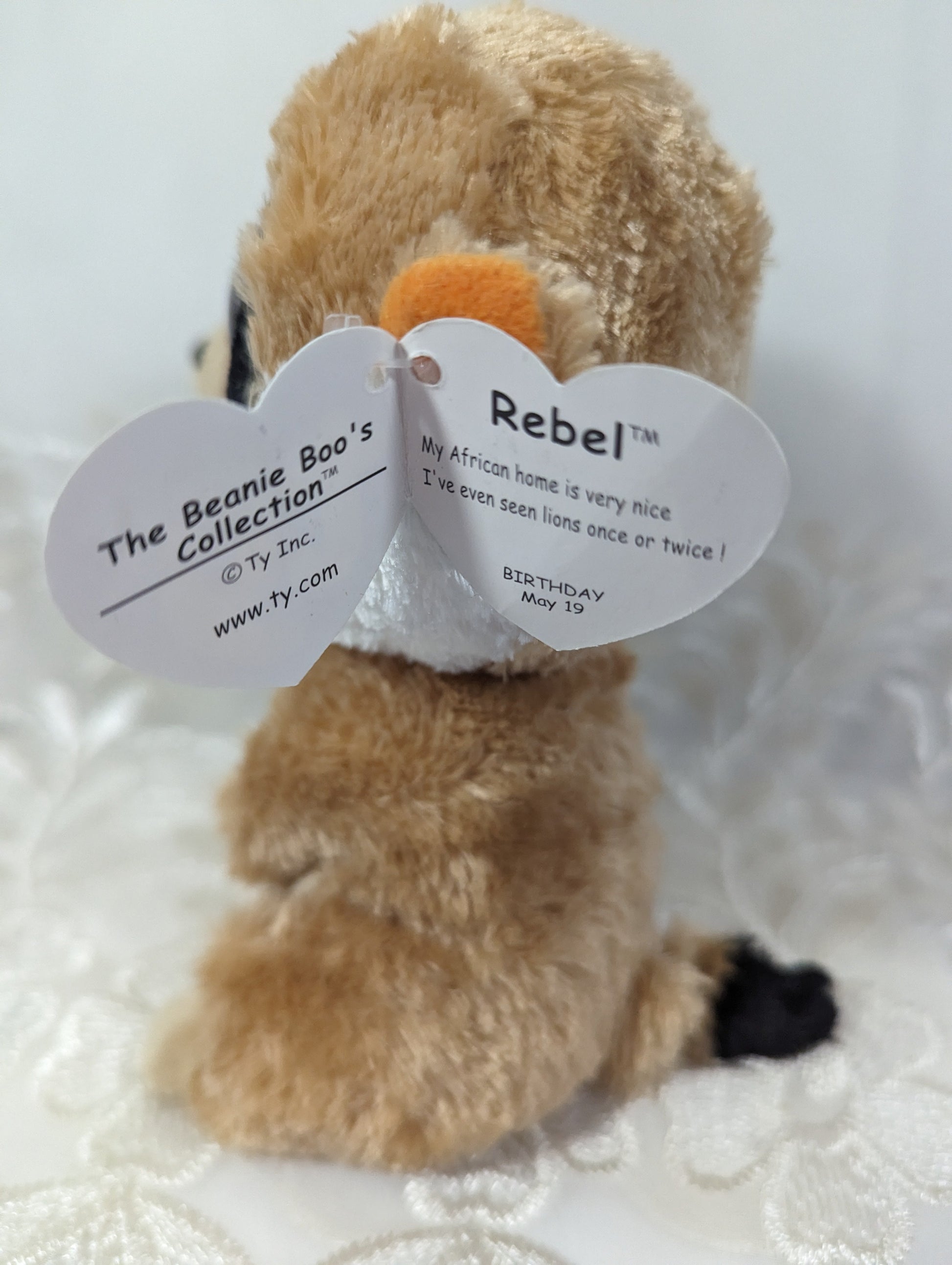 Ty Beanie Boo - Rebel The Meerkat (6 in) *Rare* Creased Tag - Vintage Beanies Canada