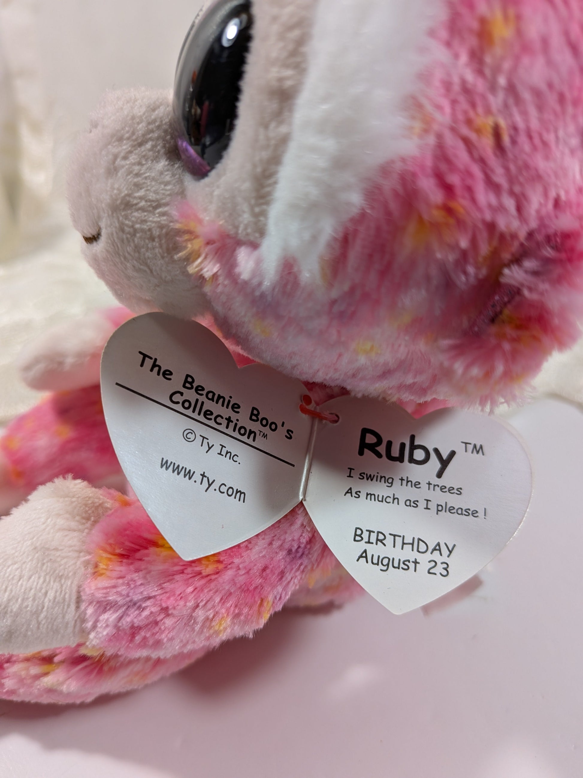 Ty Beanie Boo - Ruby The Monkey (6in) - Vintage Beanies Canada