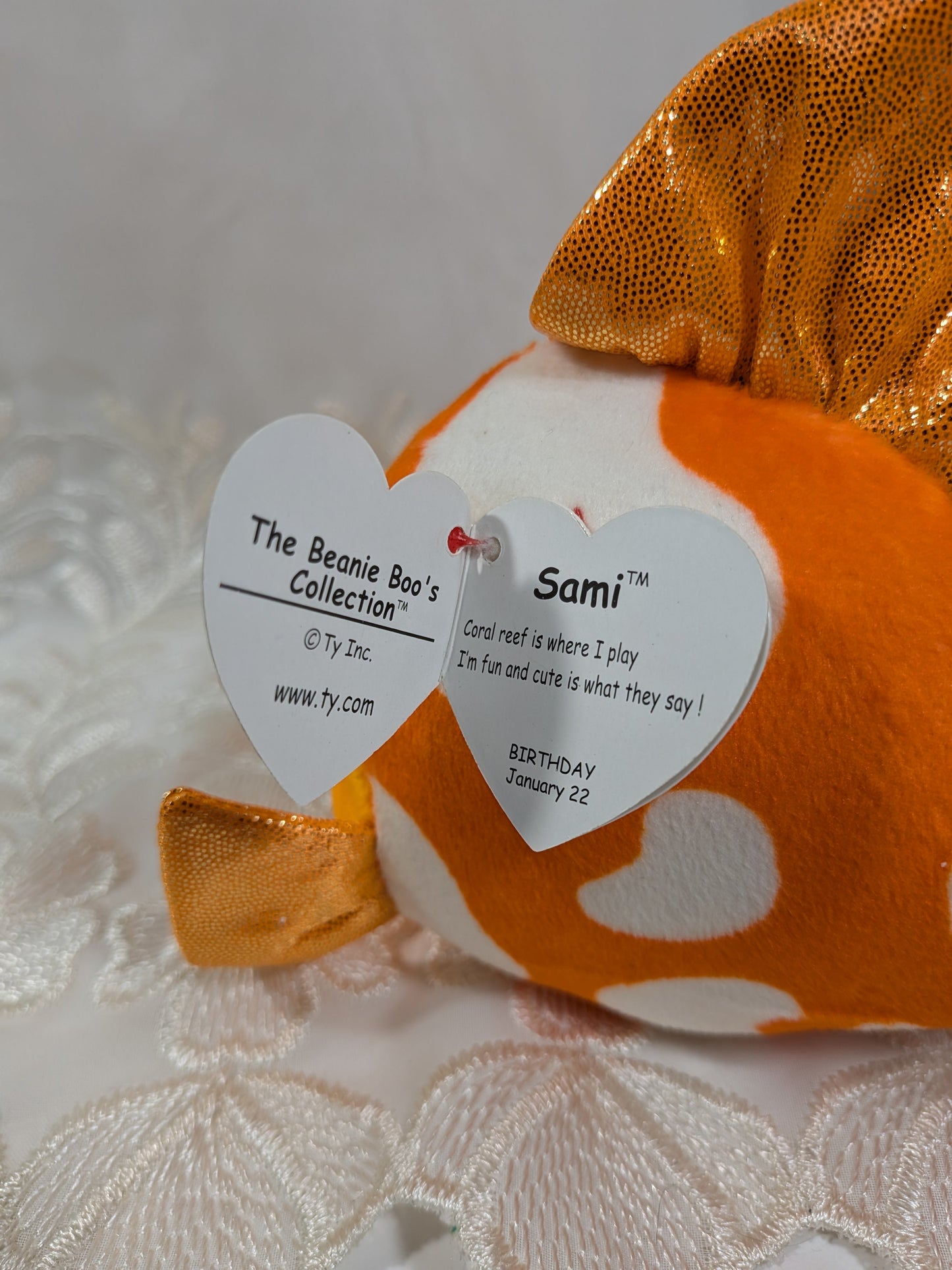 Ty Beanie Boo - Sami The Orange Fish (6in) - Vintage Beanies Canada