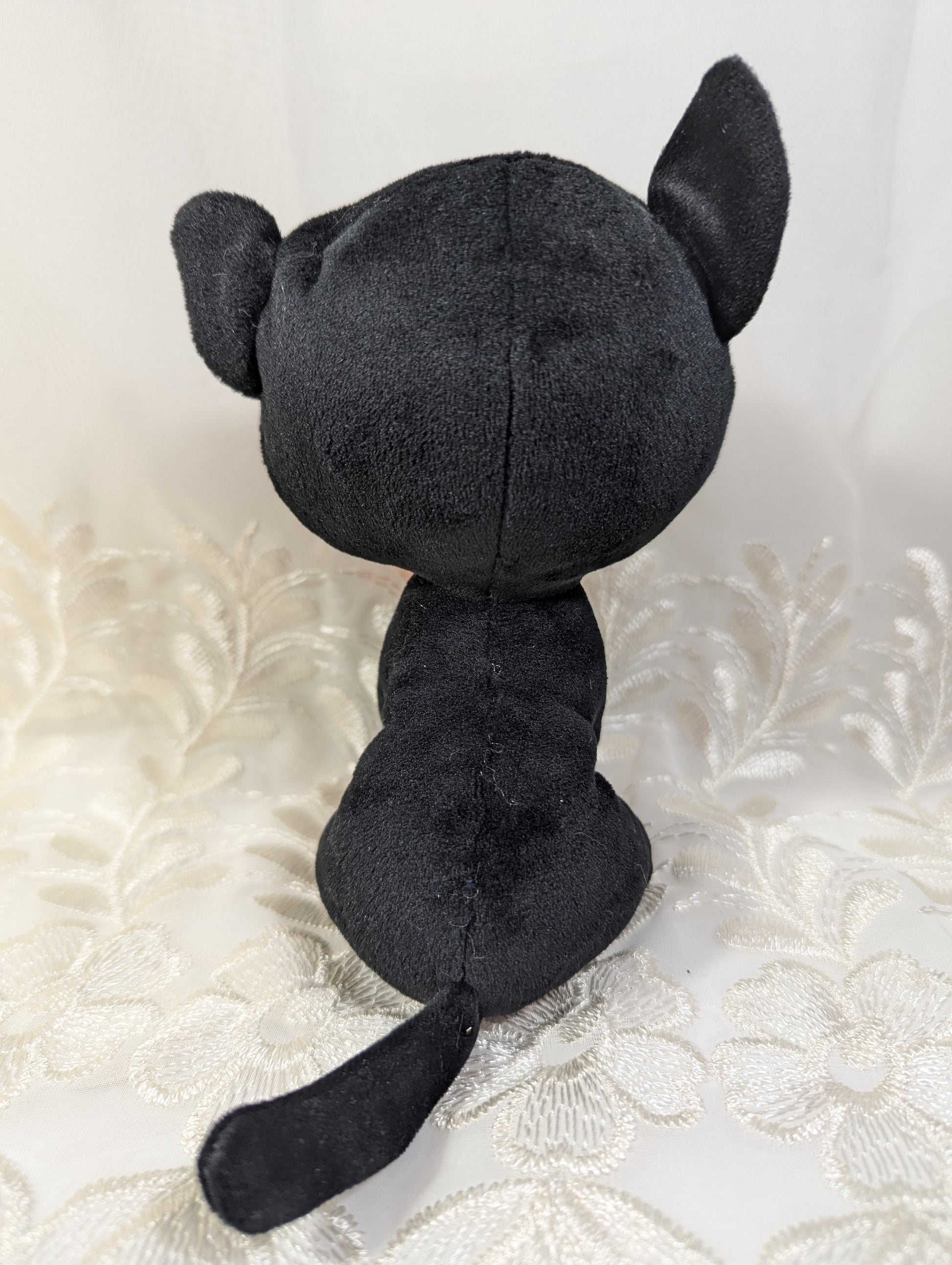 Ty Beanie Boo - Shadow the Black Halloween Cat (6in) No Tag, Scuffed Eyes - Vintage Beanies Canada