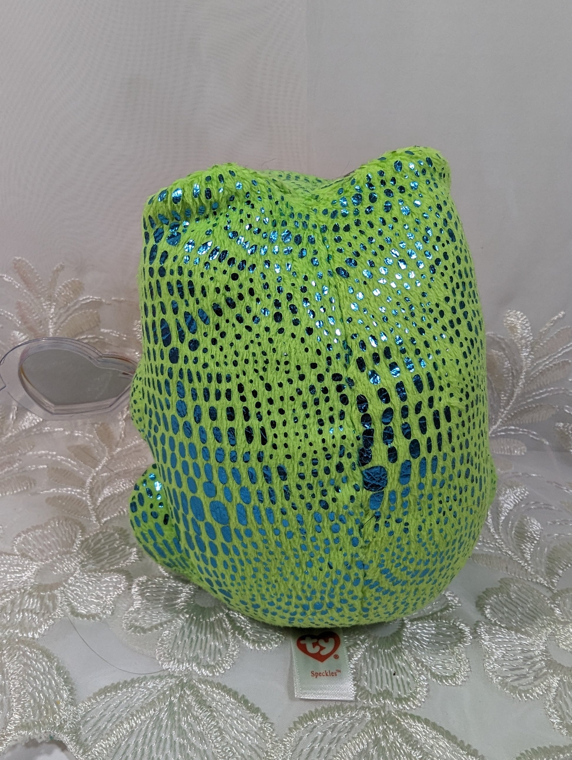 Ty Beanie Boo - Speckles The Frog (6 in) Non - mint Tag, scuffed eyes - Vintage Beanies Canada