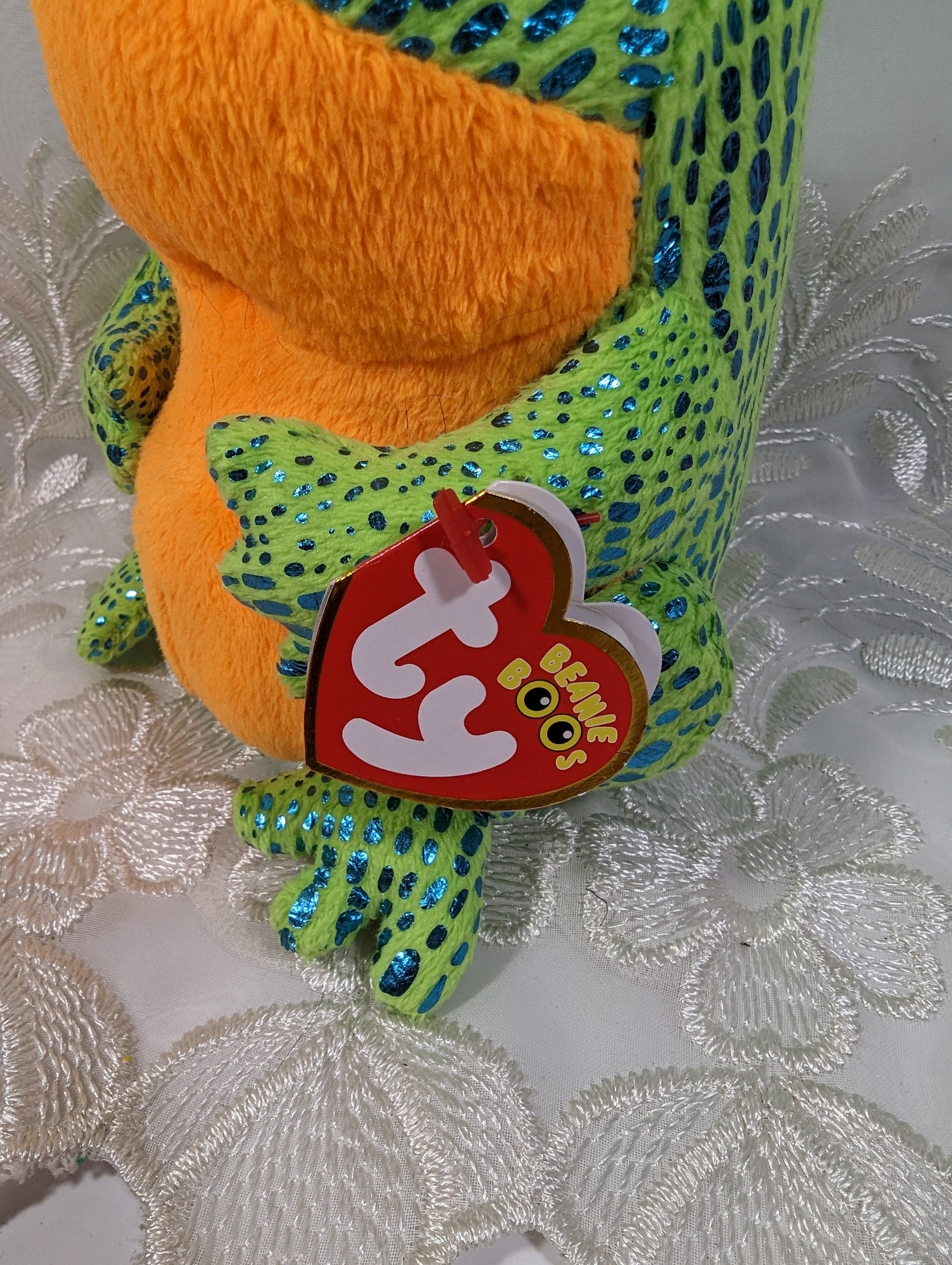Ty Beanie Boo - Speckles The Frog (6 in) Non - mint Tag, scuffed eyes - Vintage Beanies Canada