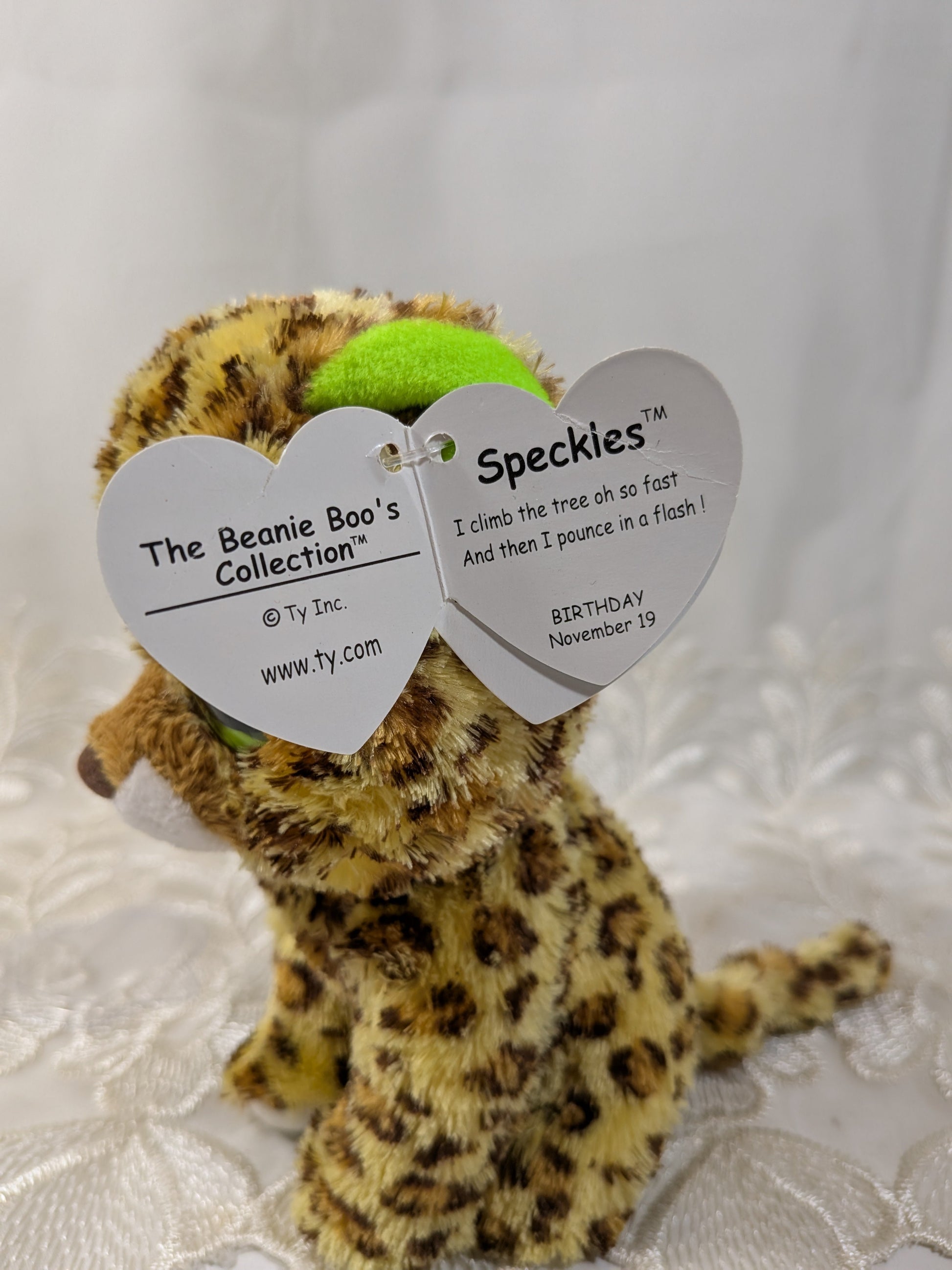 Ty Beanie Boo - Speckles The Leopard (6in) *Rare* First Generation, Non - mint Tag - Vintage Beanies Canada