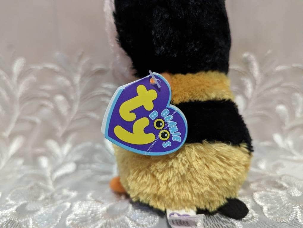 Ty Beanie Boo - Sting The Bumblebee - Purple Tag First Generation (6in) Non-mint Tags - Vintage Beanies Canada