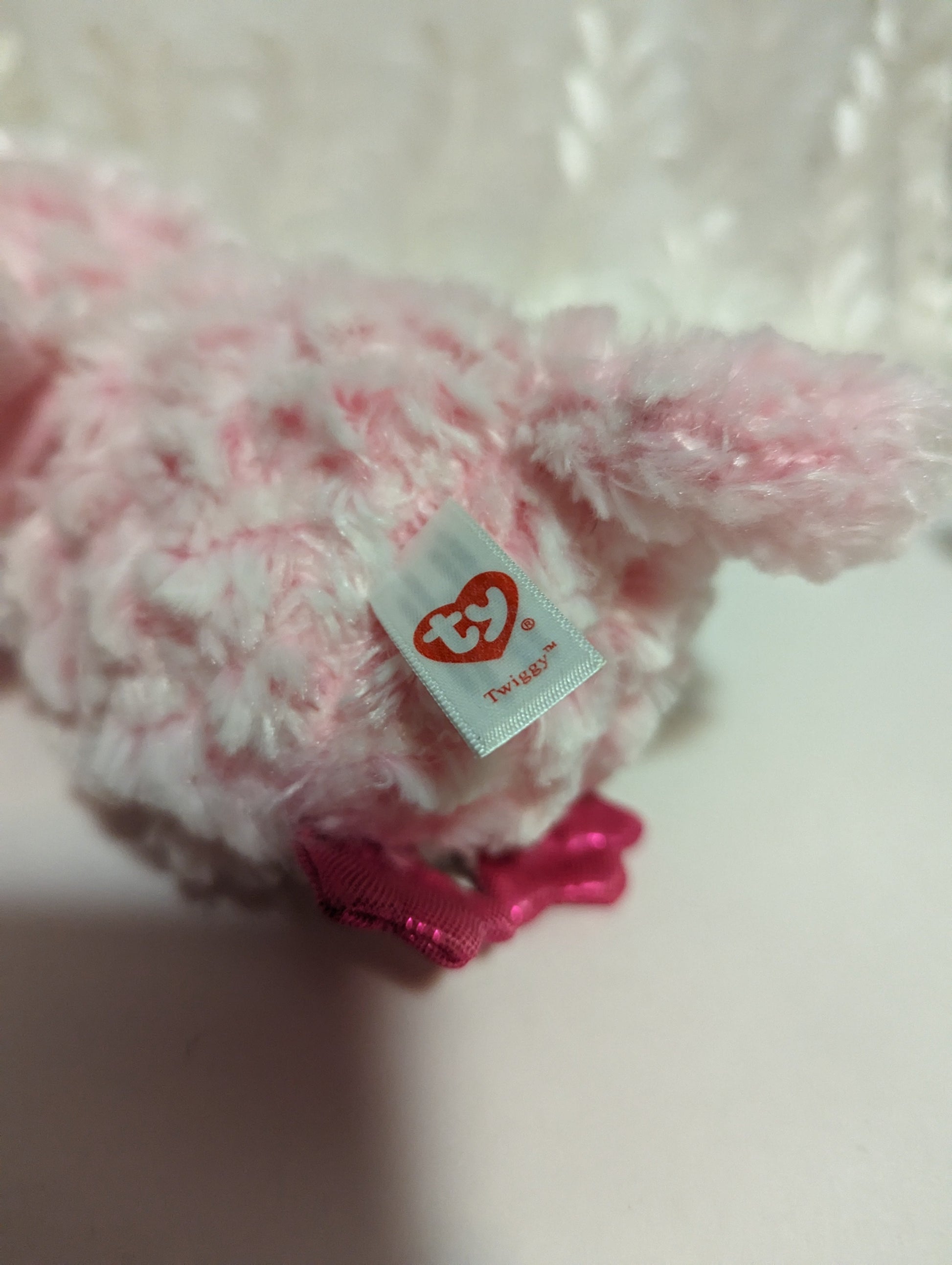 Ty Beanie Boo - Twiggy The Pink Owl (6in) No Tag - Vintage Beanies Canada