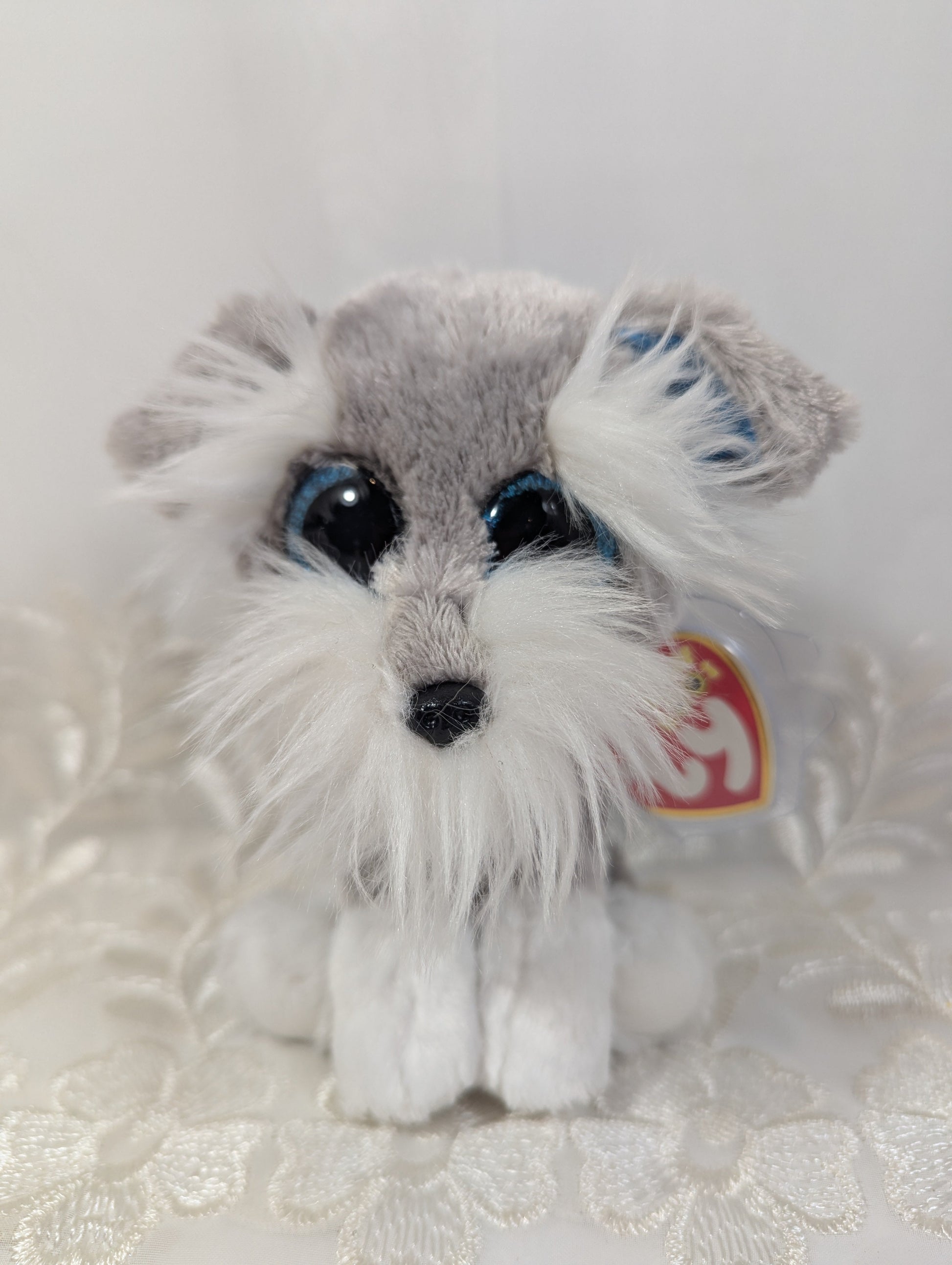 Ty Beanie Boo - Whiskers The Gray Schnauzer Dog (6in) - Vintage Beanies Canada