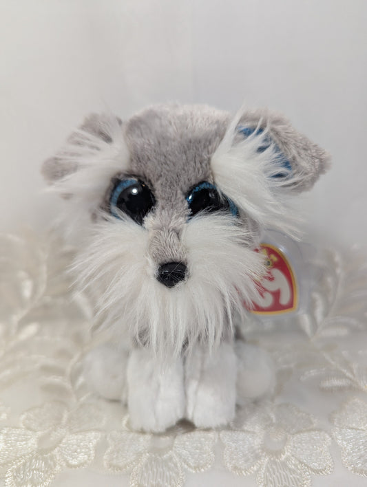 Ty Beanie Boo - Whiskers The Gray Schnauzer Dog (6in) - Vintage Beanies Canada