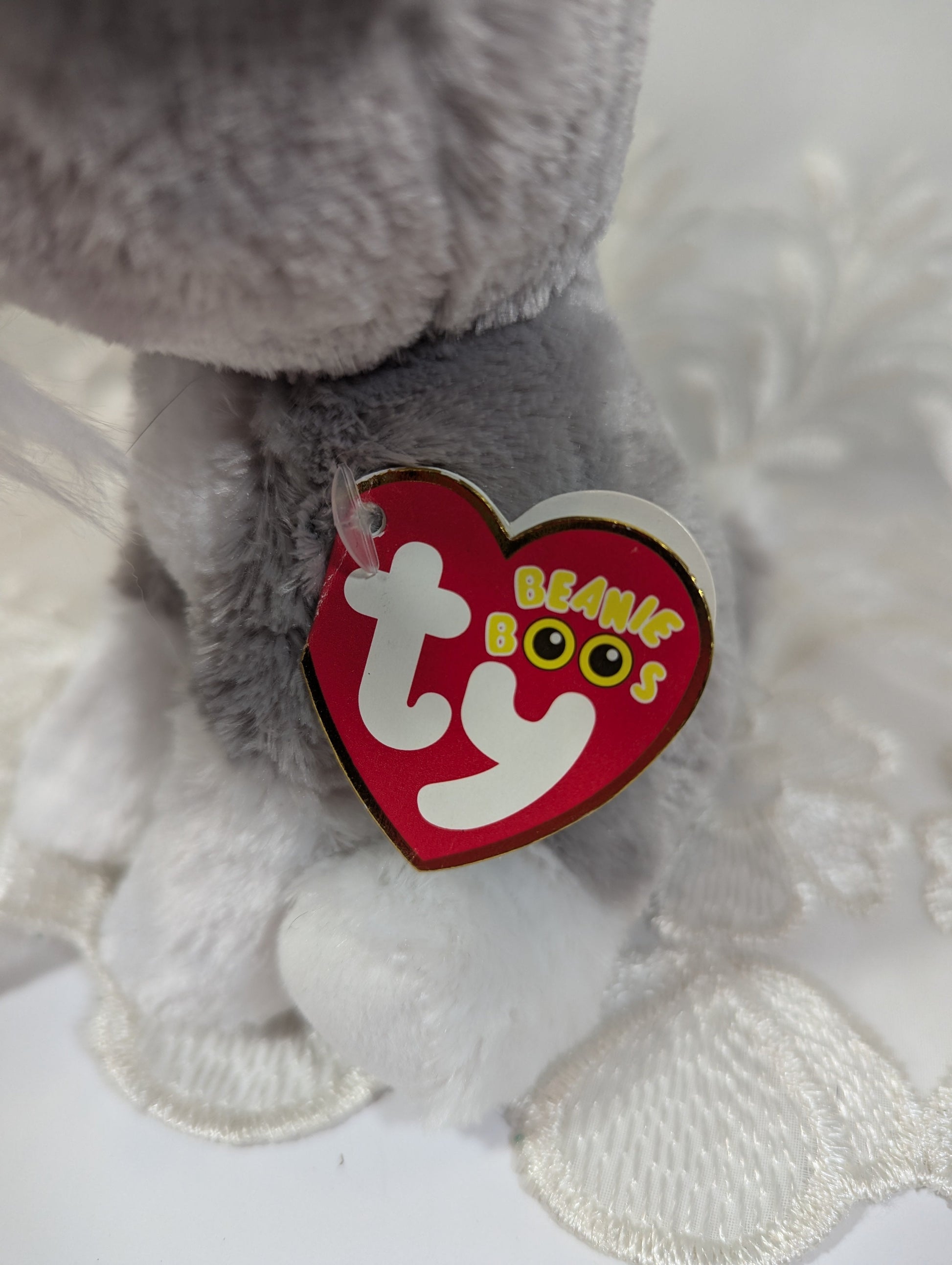 Ty Beanie Boo - Whiskers The Gray Schnauzer Dog (6in) - Vintage Beanies Canada