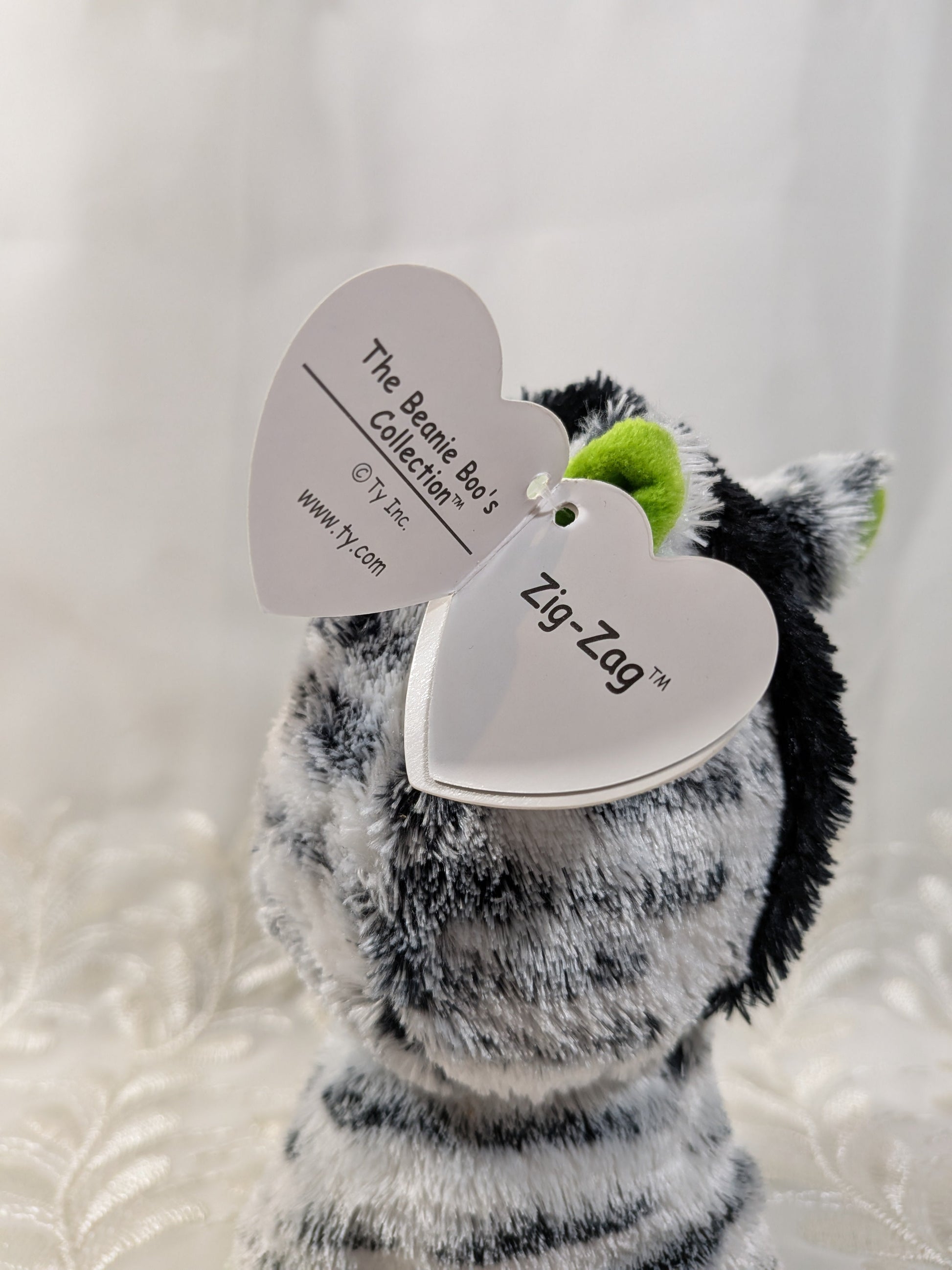 Ty Beanie Boo - Zig - zag The Zebra (6in) *Rare* First Generation Purple Tag - Vintage Beanies Canada