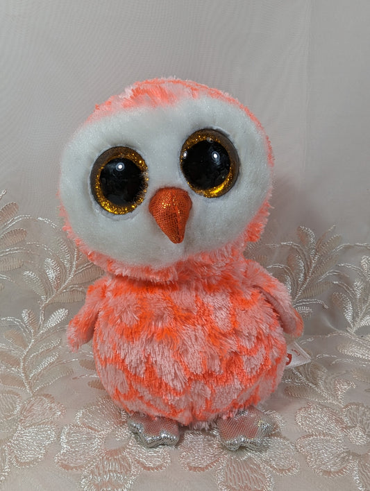 Ty Beanie Boos - Cora The Orange Owl (6in) *Justice Exclusive* No Tag - Vintage Beanies Canada