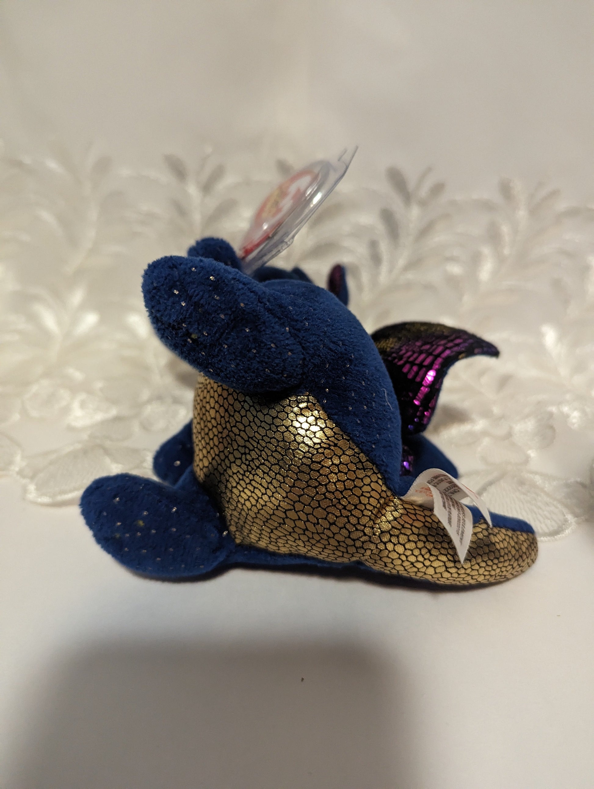Ty Beanie Boos - Saffire The Blue Dragon (6in) Near Mint - Vintage Beanies Canada