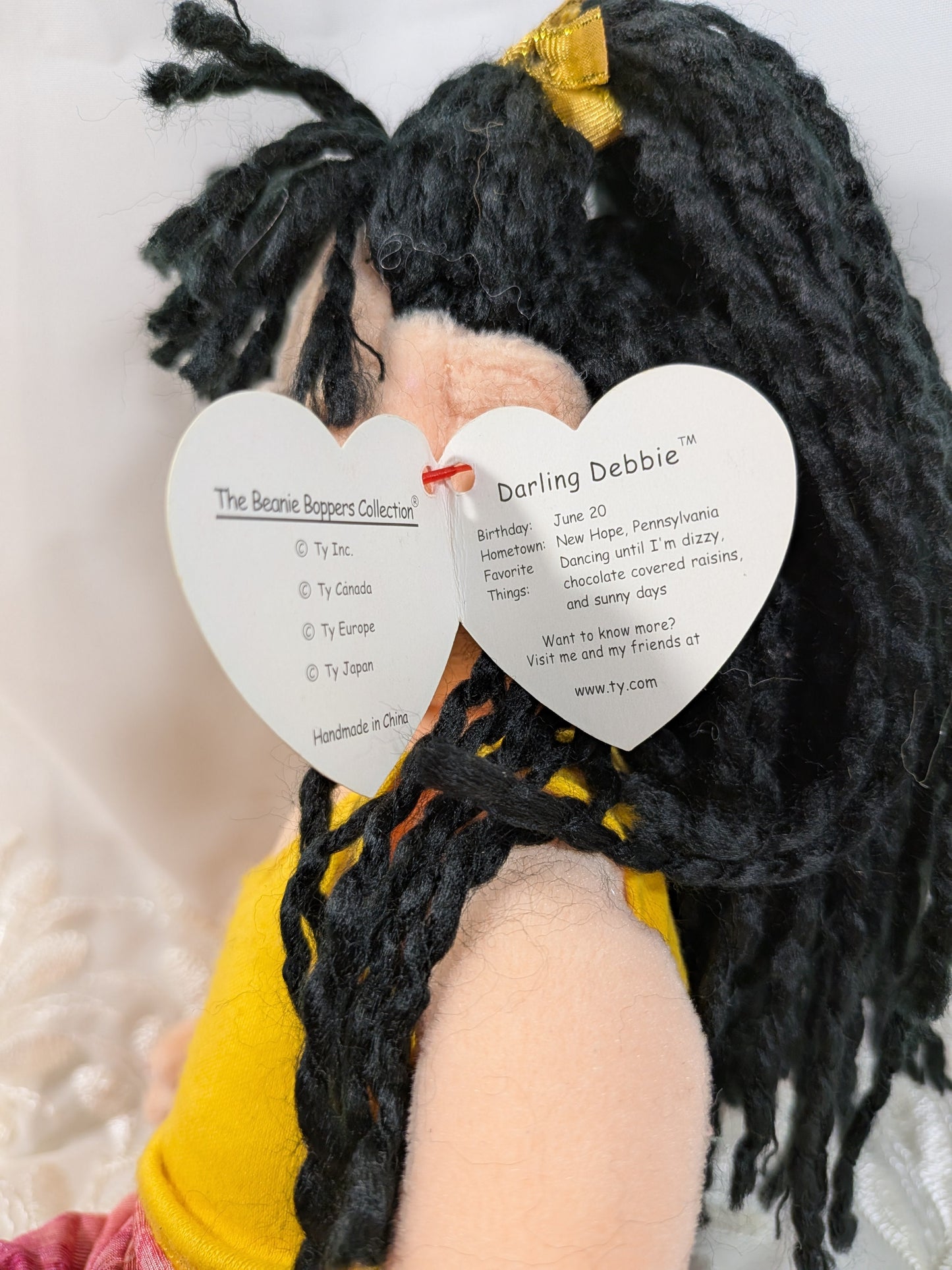 Ty Beanie Boppers - Darling Debbie The Girl Doll (12in) - Vintage Beanies Canada
