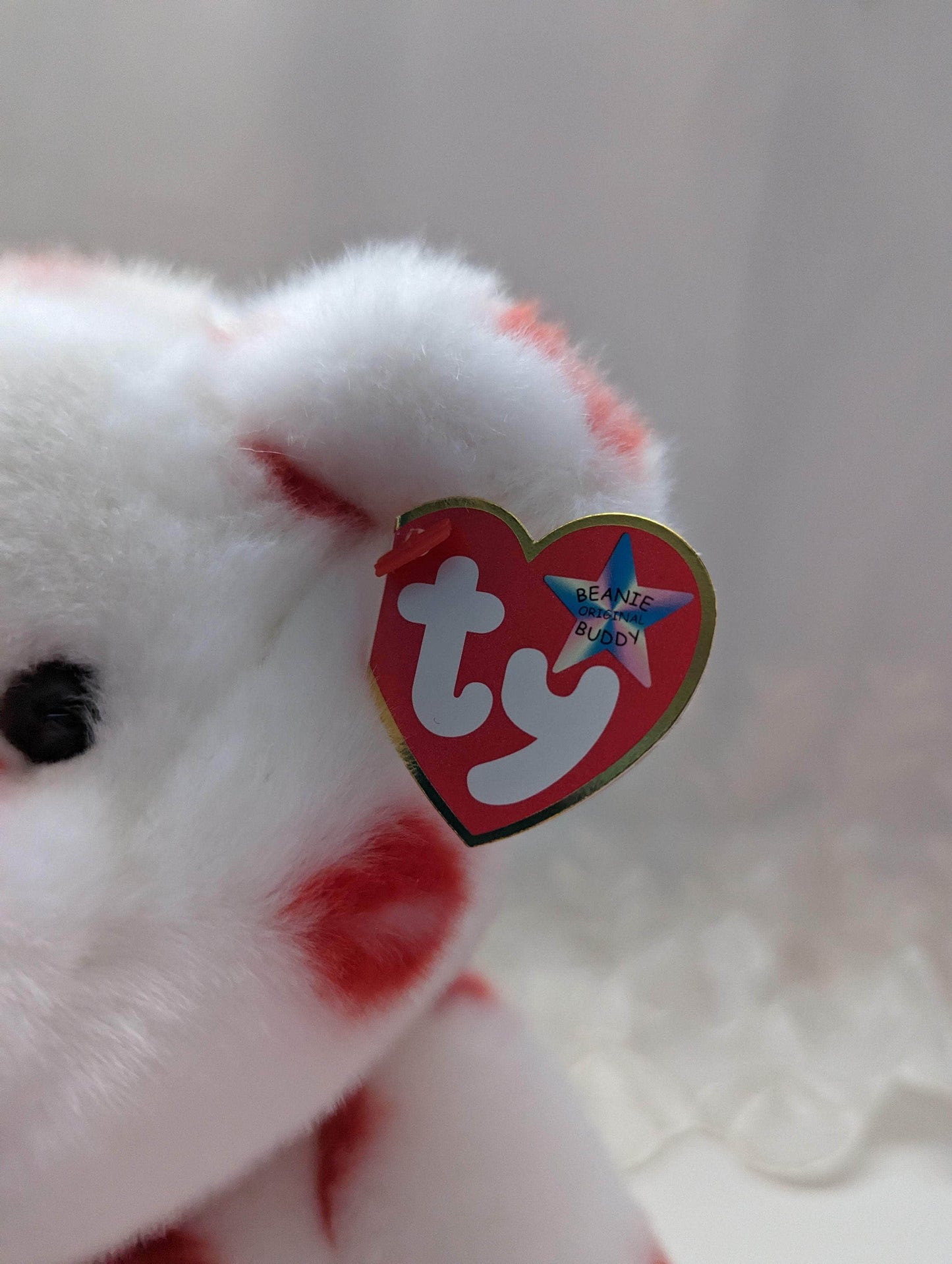 Ty Beanie Buddy - Smooch The Bear (13in) - Vintage Beanies Canada