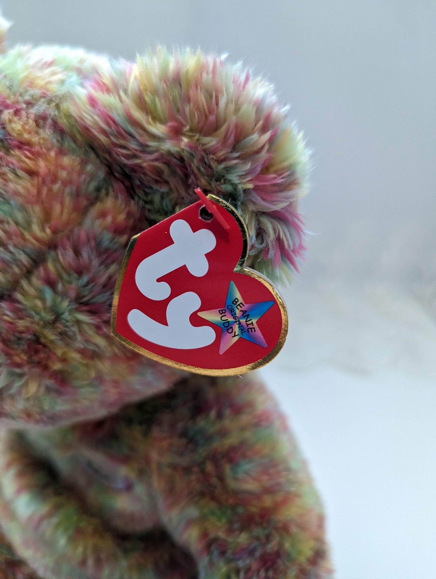 Ty Beanie Buddy - Speckles The Bear (13in) - Vintage Beanies Canada