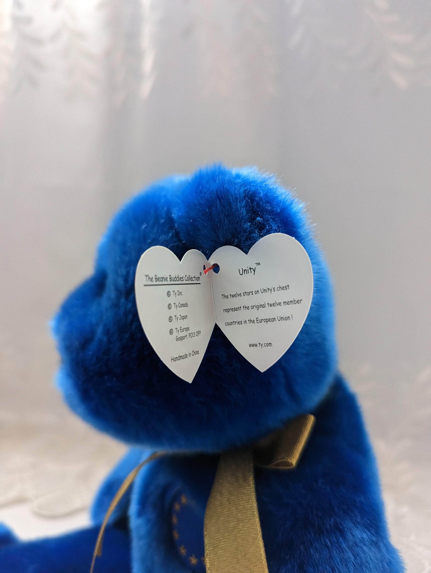 Ty Beanie Buddy - Unity The Blue Bear (13in) - Vintage Beanies Canada